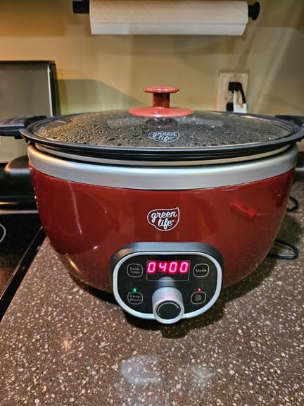 GreenLife 6QT Ceramic Slow Cooker, PFAS-Free, Programmable, Removable Healthy Nonstick Pot for Family Meals, Sear on Stovetop, Keep Warm, Digital Timer, Turquoise customer photo 2