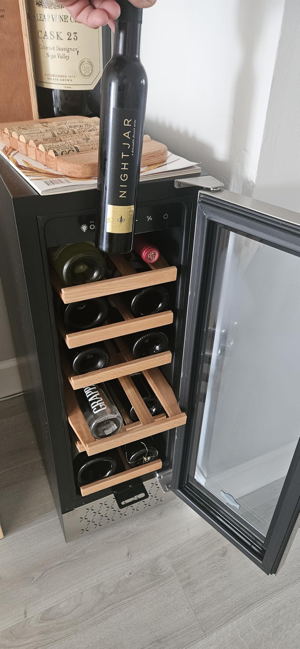 Tylza 15'' Outdoor Beverage Refrigerator, 130 Cans Beverage Fridge, Undercounter or Freestanding, Frost-Free, Removable Metal Shelves, Stainless Steel French Door customer photo 1