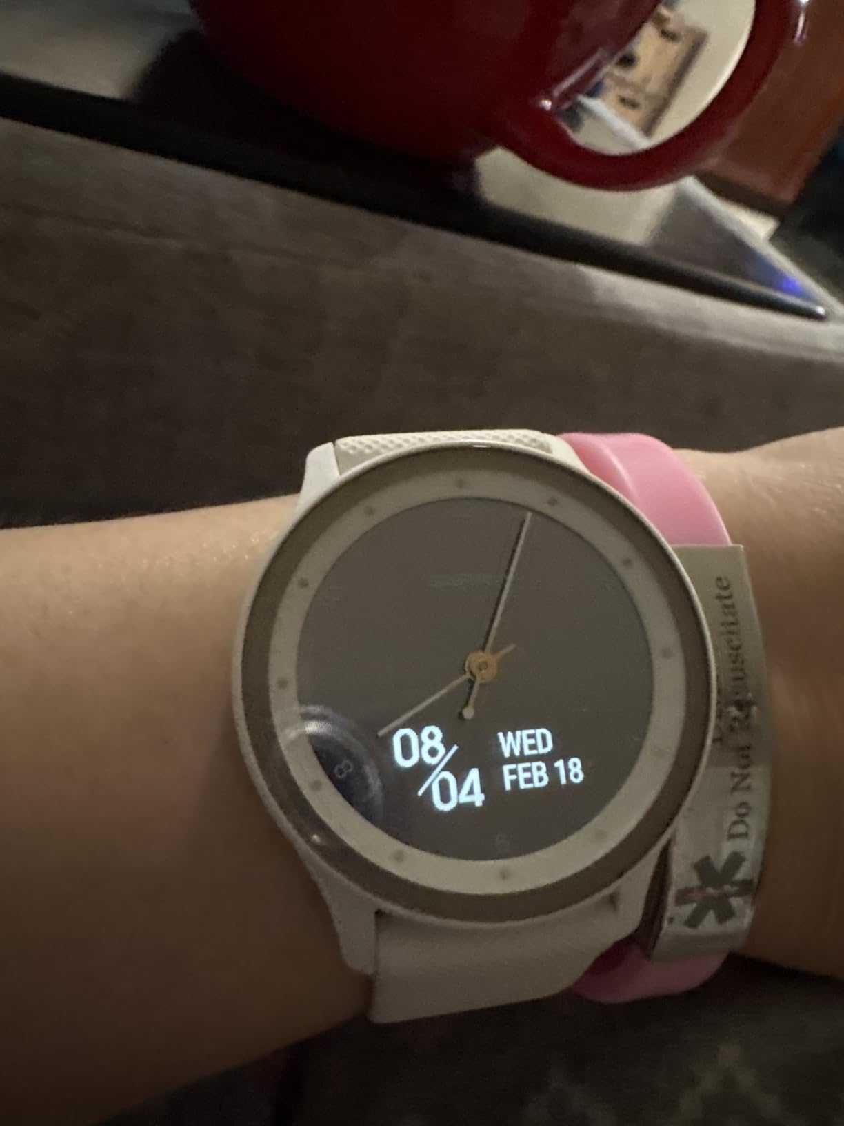 Garmin vivomove Sport, Hybrid Smartwatch, Health and Wellness Features, Touchscreen, Black customer photo 2