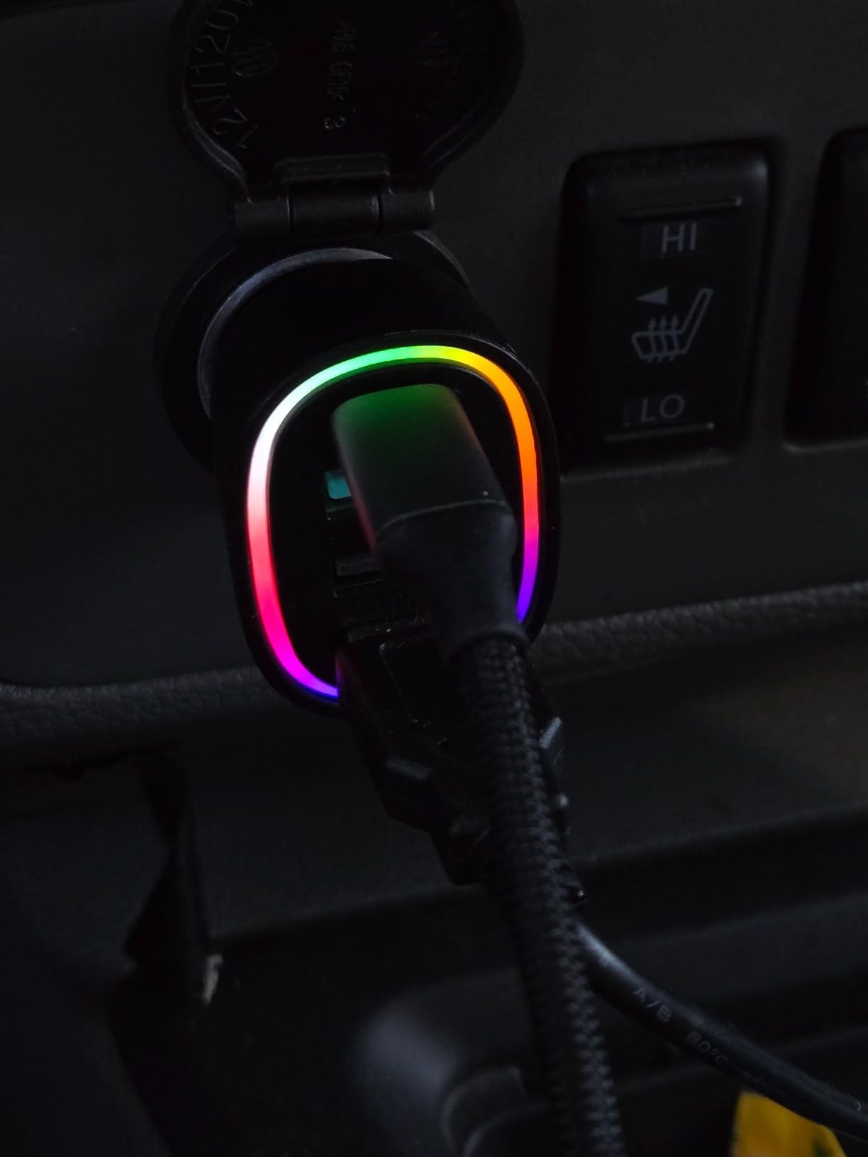 75W Car Charger USB C, 4 Port Super Fast Cigarette Lighter USB Charger, Type C 60W & QC 3.0 Multiport Car Phone Adapter Accessories for iPhone 17/16/15/14/13/12 Pro Samsung S26 Series customer photo 1