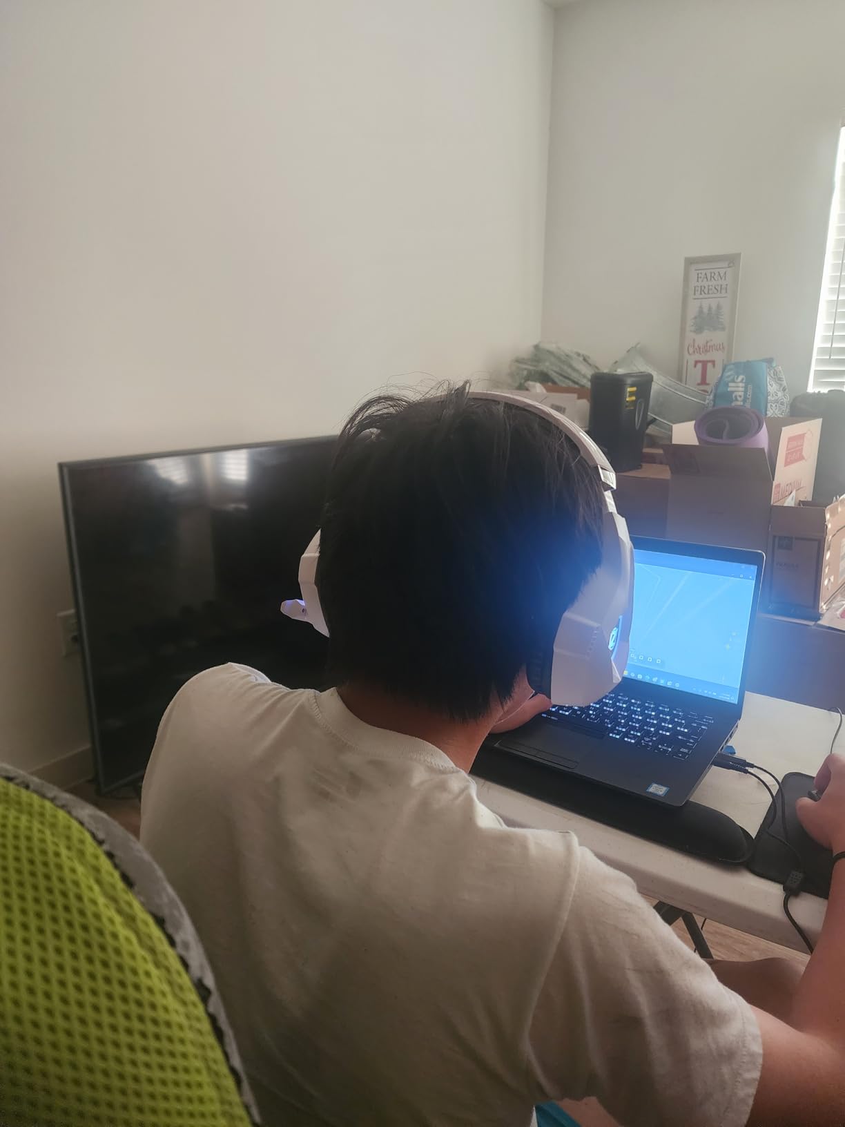 Ozeino Gaming Headset for PC, PS4, PS5, Xbox - 7.1 Surround Sound, RGB Lighting, Noise Canceling Mic customer photo 2