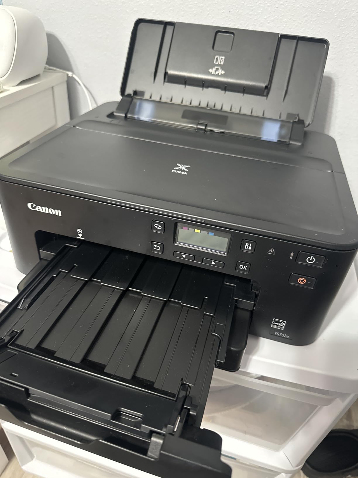 Canon PIXMA TS702a Wireless Single Function Printer | Mobile Printing with AirPrint, and Mopria, Black customer photo 1
