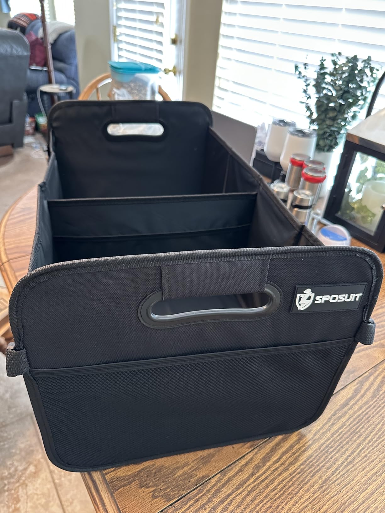 Sposuit Trunk Organizer for Car - 70L Collapsible Car Storage with 11 Pockets & Reinforced Handles, SUV Trunk Organizers for Grocery Cargo(Black) customer photo 2
