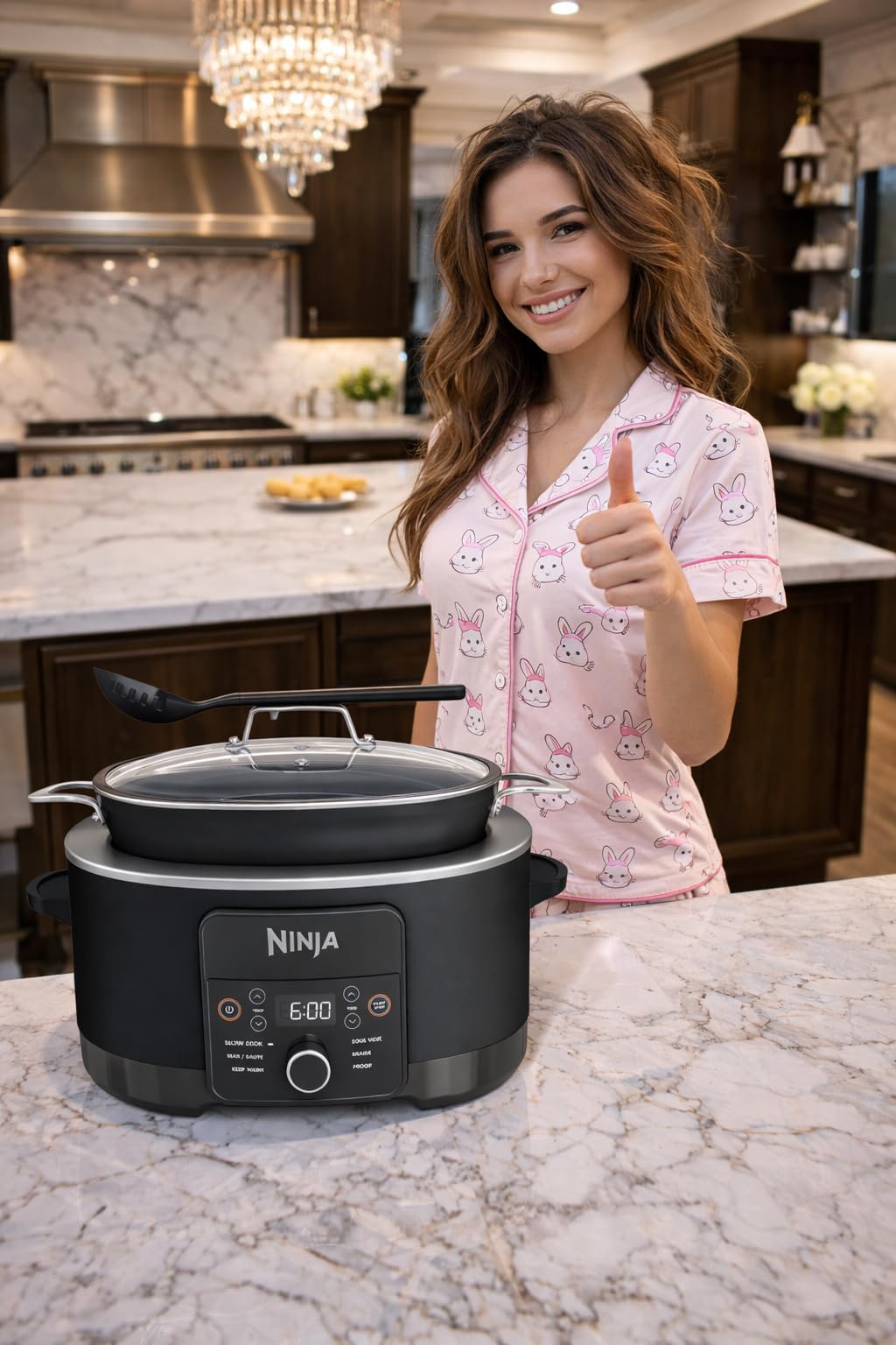 Ninja 14-in-1 PossibleCooker PRO | 8.5qt, Sous Vide, Proof, Bake, & Steam Multicooker | Slow Cooker, Dutch Oven | Sea Salt Gray customer photo 1