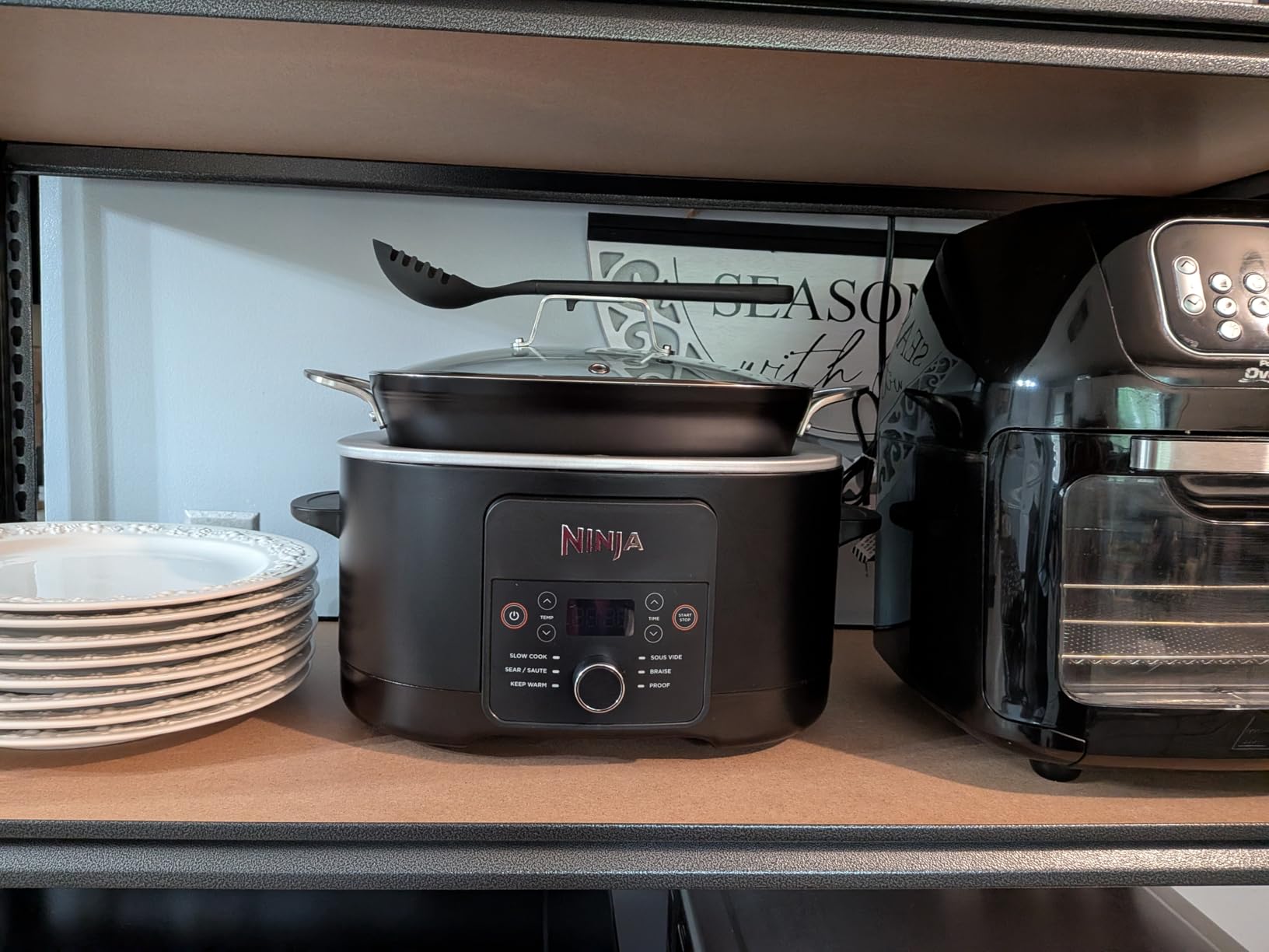 Ninja 14-in-1 PossibleCooker PRO | 8.5qt, Sous Vide, Proof, Bake, & Steam Multicooker | Slow Cooker, Dutch Oven | Sea Salt Gray customer photo 2