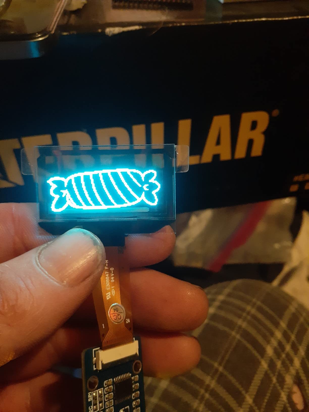 1.51inch Transparent OLED Display Module 128x64 Resolution Light Blue Color Display OLED for Raspberry Pi/Arduino/STM32,Full Viewing Angle,Embedded Independent Driver Chip,SPI/I2C Interfaces customer photo 2