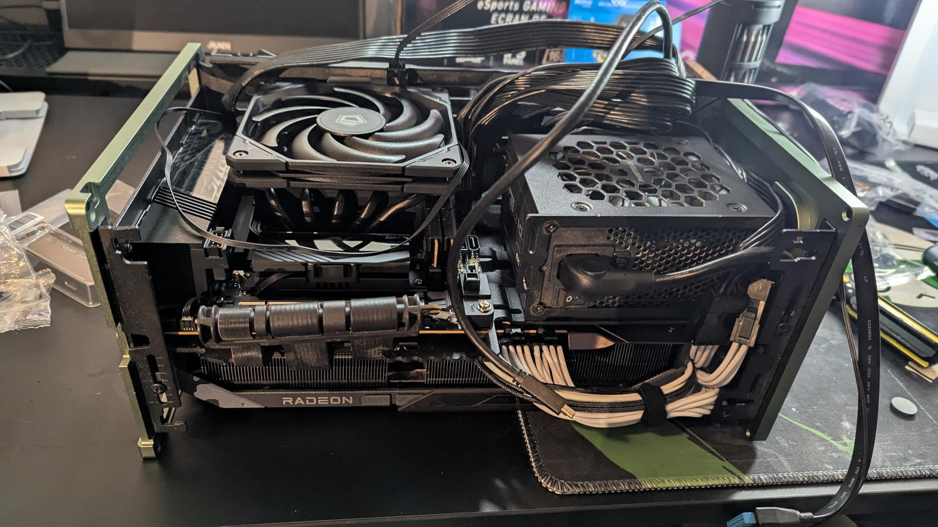 ID-COOLING IS-55 Black CPU Cooler Low Profile 57mm Height CPU Air Cooler 5 Heatpipes 120x120x15mm Slim Fan, CPU Fan for Intel LGA1851/1700/115X/1200; AMD AM4/AM5 customer photo 1