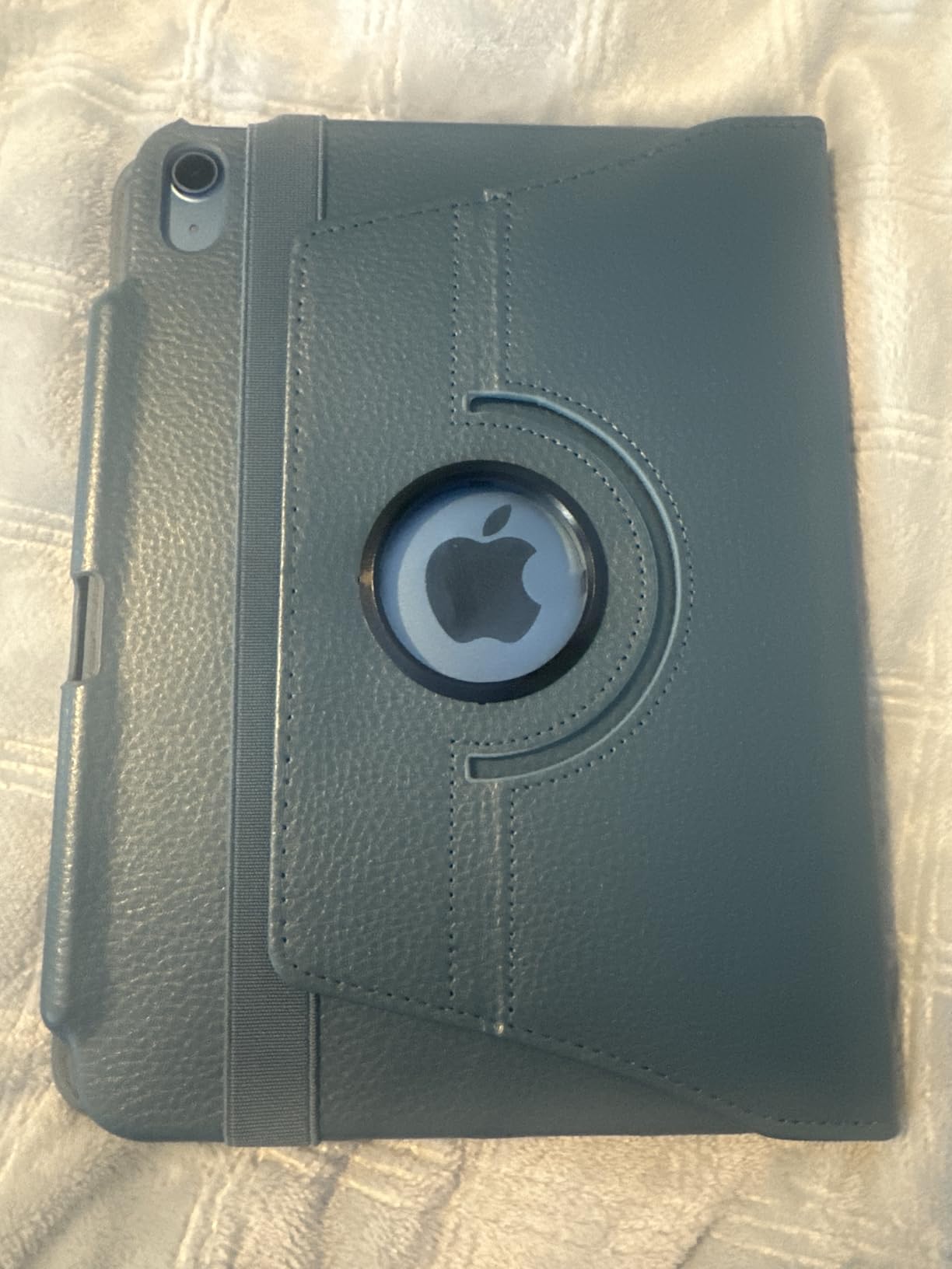 Fintie Rotating Case for iPad (A16) 11th Generation 11 Inch (2025), iPad 10th Generation 10.9 Inch (2022) - [Built-in Pencil Holder] 360 Degree Rotating Protective Stand Cover, Navy customer photo 2