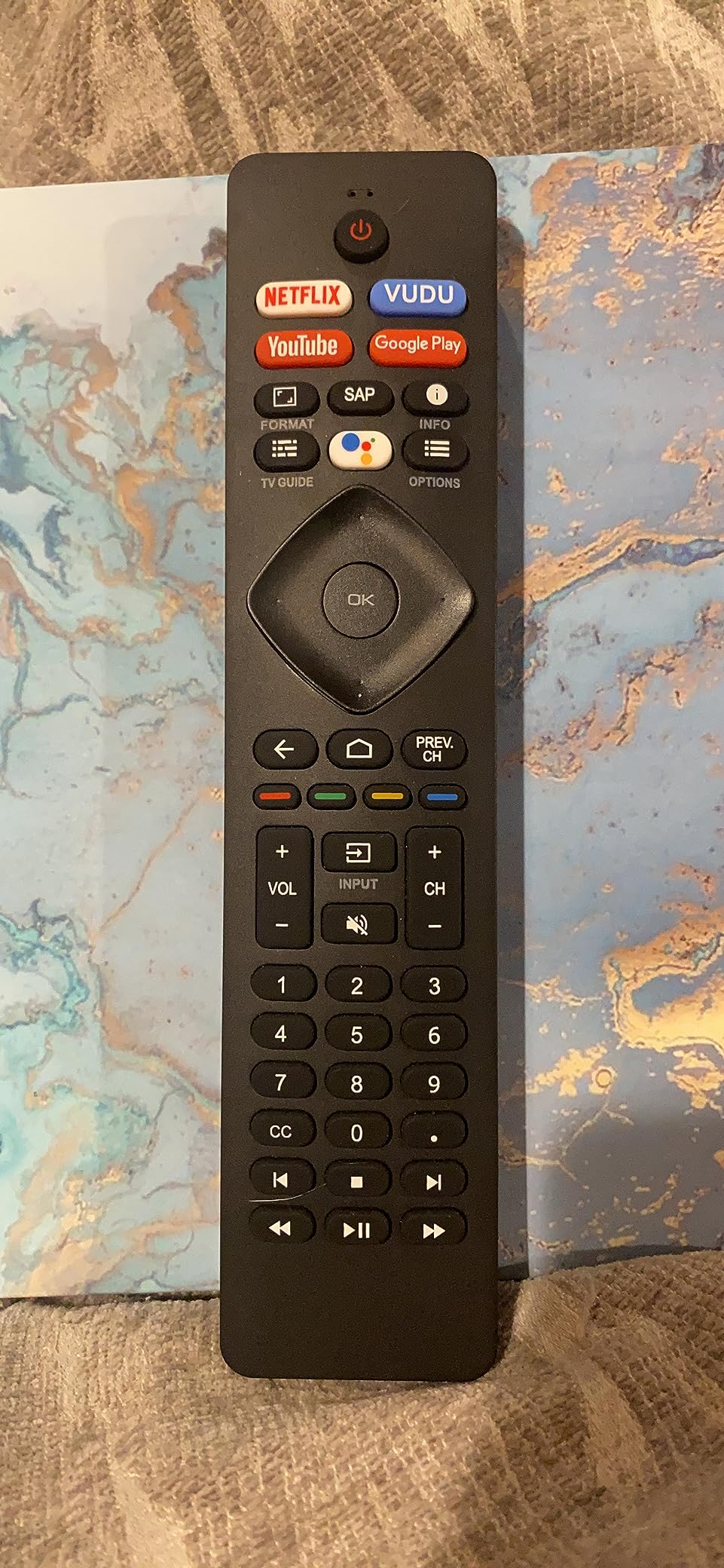 NH800UP RF402A-V14 BT800 IR Remote Control Compatible with Philips Android 4K Ultra HD Smart LED TV Replacement Controller with Netflix Vudu YouTube with Batteries (No Voice Function) customer photo 2