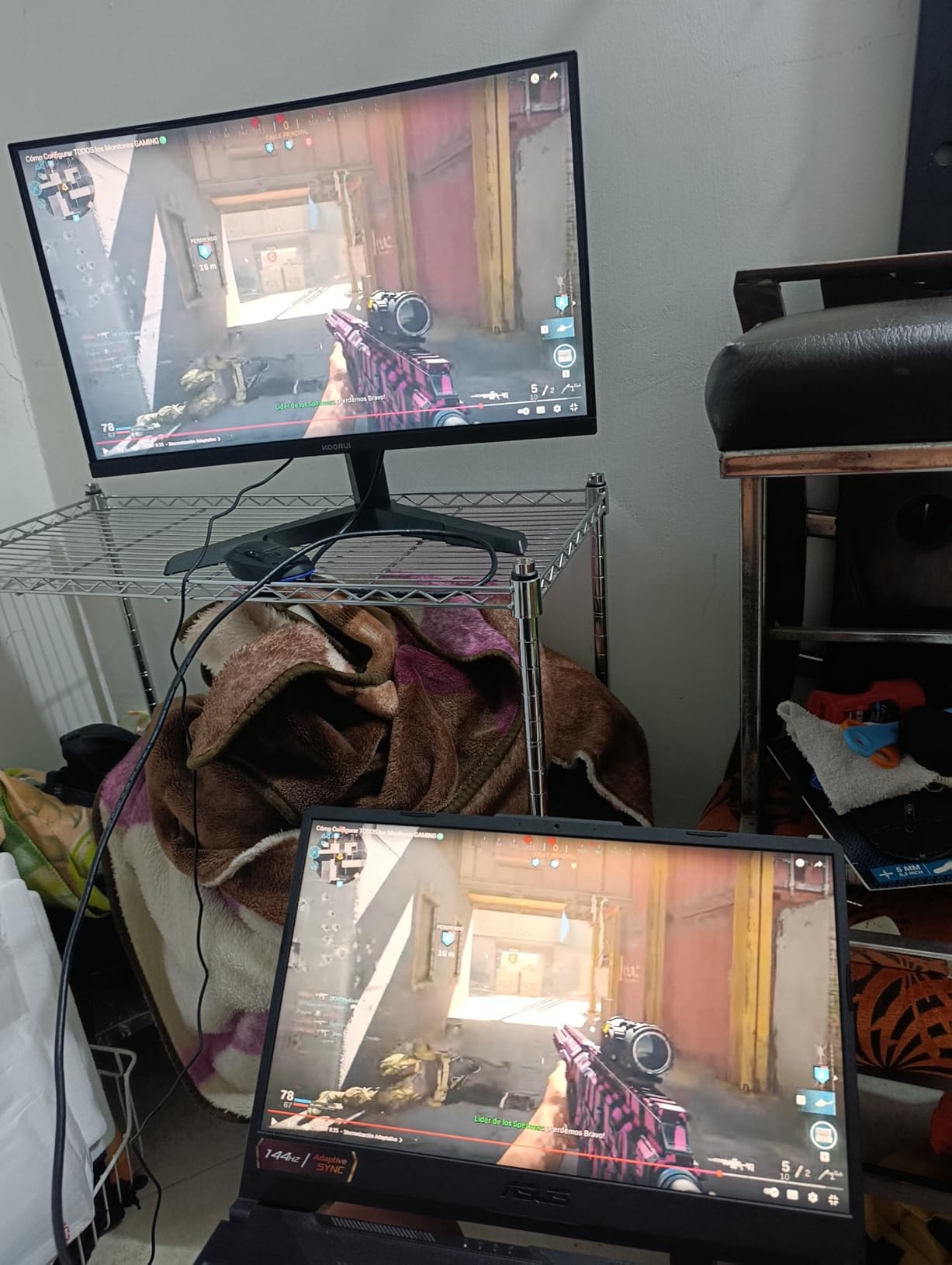KOORUI 24 inch Curved Gaming Monitor 180Hz FHD 1080P Computer Monitor, 1ms 1500R Display, Adaptive Sync, FreeSync Premium, HDMI 2.0X2 & DP 1.2, VESA, Tilt, 24E6CA customer photo 1