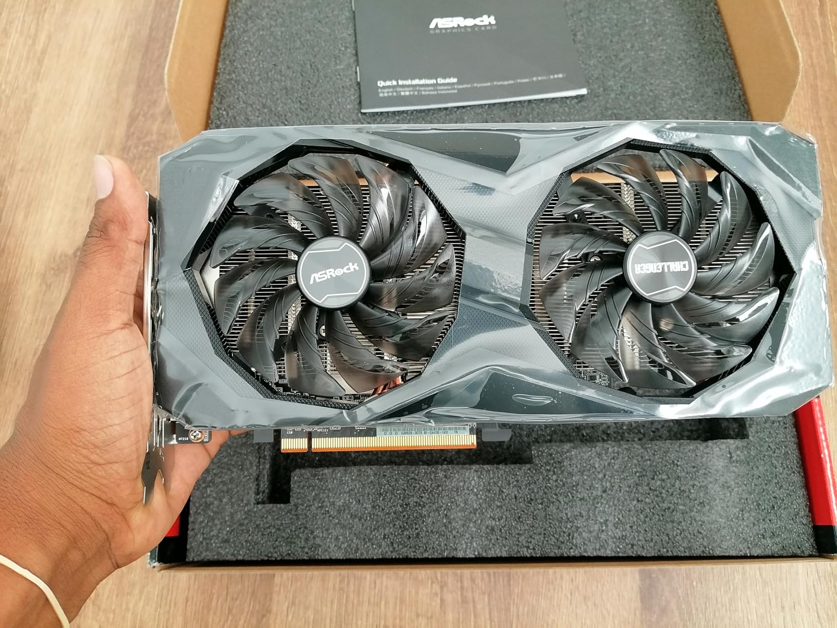 ASRock Radeon RX 7600 Challenger 8GB OC Graphics Card, AMD RDNA 3 Architecture, 8GB GDDR6, PCIe 4.0, Dual Fans, 0dB Silent Cooling, HDMI 2.1, DisplayPort 1.4 customer photo 2