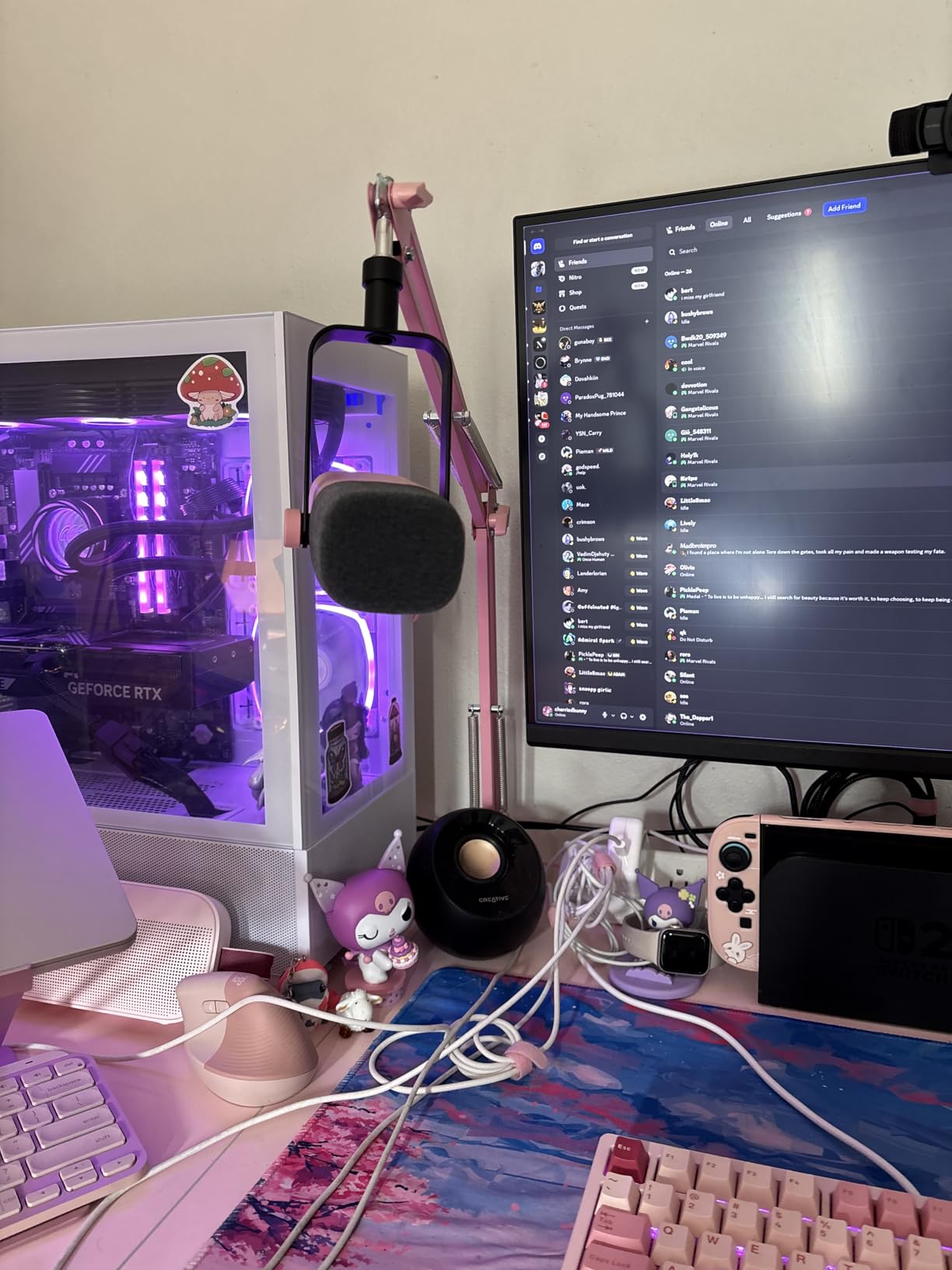 FIFINE XLR/USB Gaming Microphone Set, Dynamic PC Mic for Streaming Podcasting, Computer RGB Mic Kit with Boom Arm Stand, Mute Button, Headphones Jack, for Recording Vocal Voice-Over-AmpliGame AM8T customer photo 2