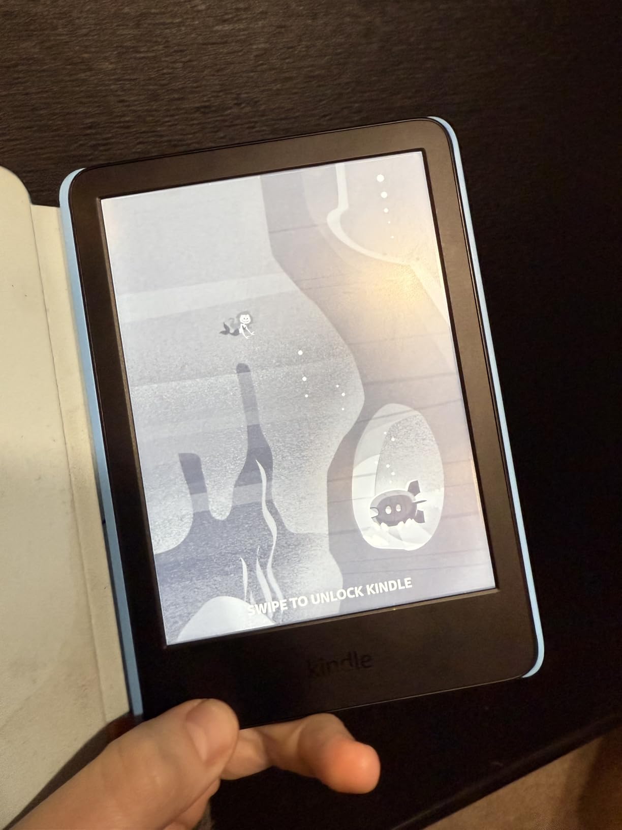 Kindle Kids 16GB (newest model) - If it breaks, we will replace it, includes ad-free books and cover, with glare-free display, faster page turns - Space Whale customer photo 2
