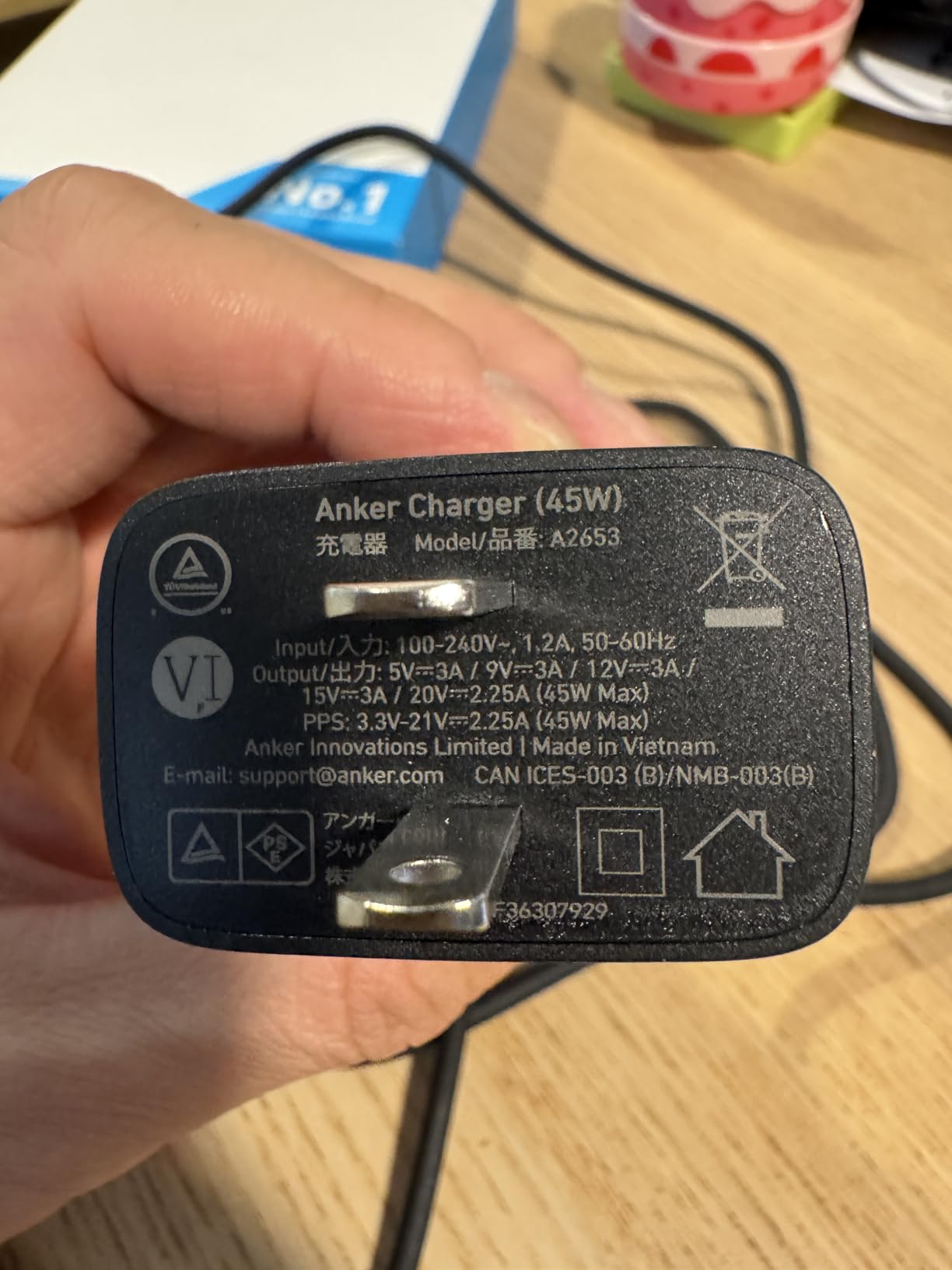 Anker 45W USB C Charger Block, Type C Charger Fast Charging for iPhone 17/16 Series, Phone Charger with USB-C Cable for iPad, Galaxy S24 Ultra (2-Pack, 5 ft Cable Included) customer photo 2
