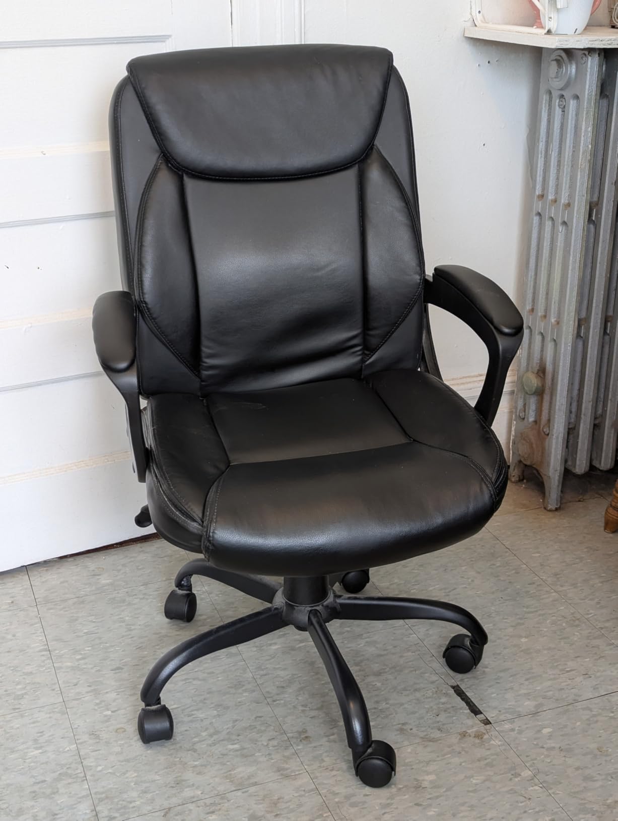 TRALT Office Chair Ergonomic Desk Chair with Adjustable Lumbar Support Mesh Computer Chair Executive Chairs for Home Office Comfortable Lumbar Support (Black) customer photo 2