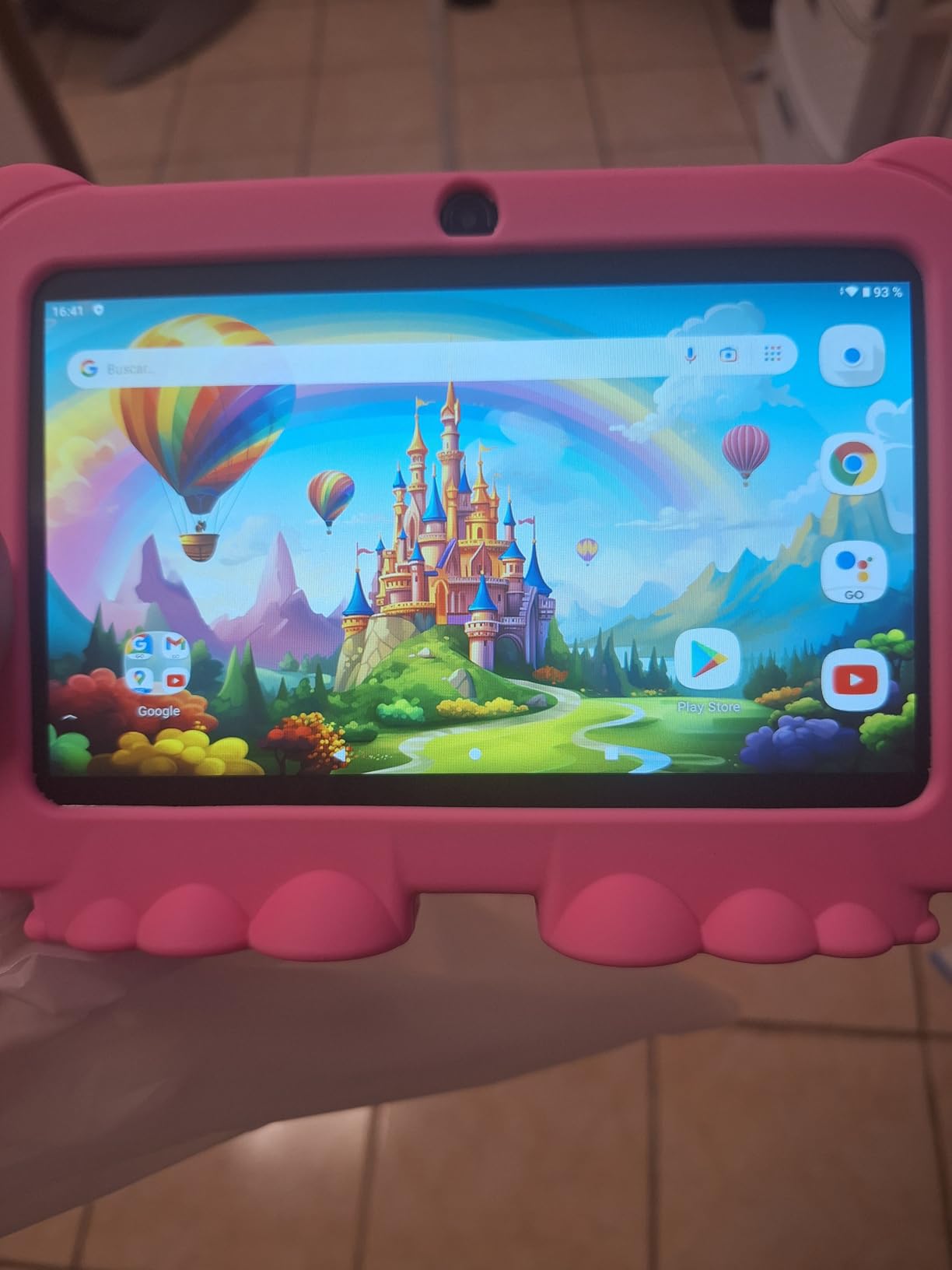 HOTTABLET Kids Tablet 7 inch Android, 4GB RAM 32GB ROM, 1TB Expandsion, with Parental Control, WiFi, Bluetooth, Dual Camera with Silicone Case, 1PCS (Blue) customer photo 2