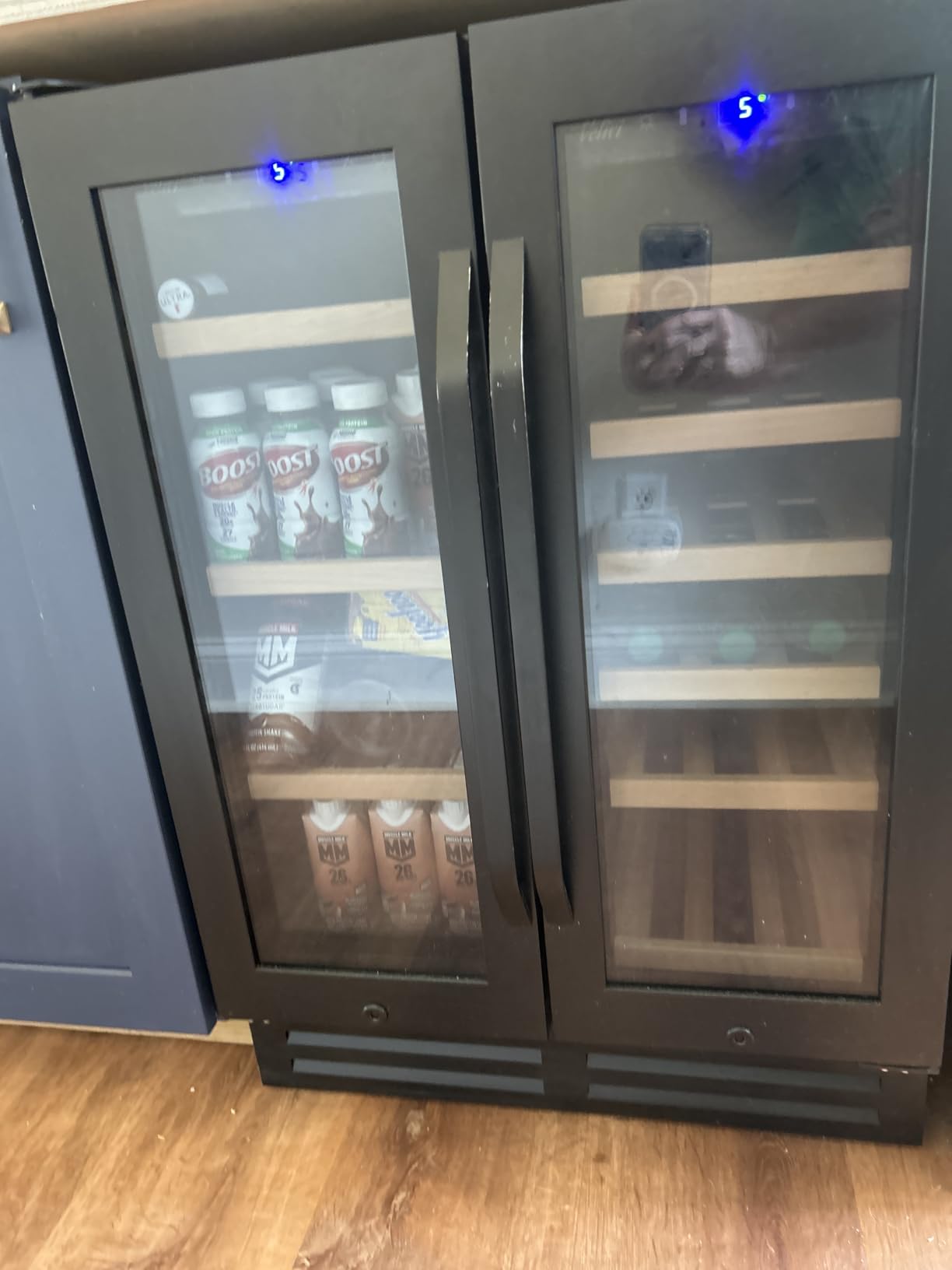 24 Inch Dual Drawer Fridge Under Counter with Wheels, Outdoor Beverage Refrigerator for Patio, Stainless Steel Weather-Proof, Freestanding or Built-In Installation, Ideal for Home and Commercial Use customer photo 2