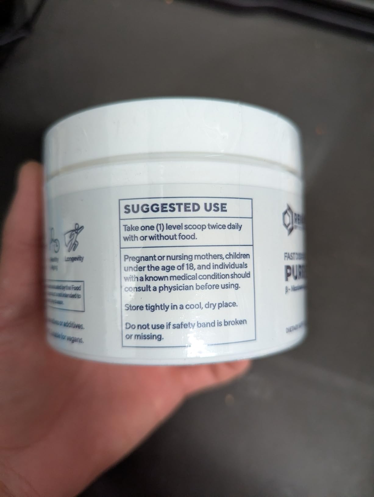 RENUE by Science NMN Powder | 100g Fast Dissolve Powder Supplement | 500mg Nicotinamide Mononucleotide per Serving | Manufactured in the USA Third-Party Tested customer photo 2