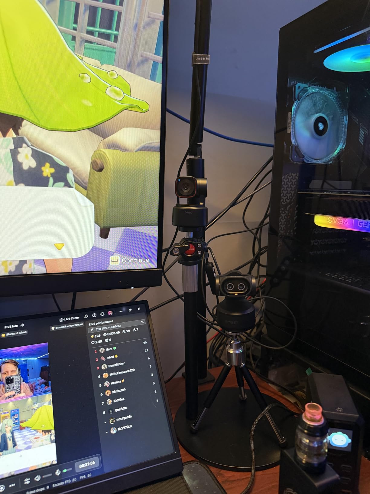 OBSBOT Tiny 2 Lite 4K Webcam for PC, AI Tracking PTZ Streaming Camera with 1/2