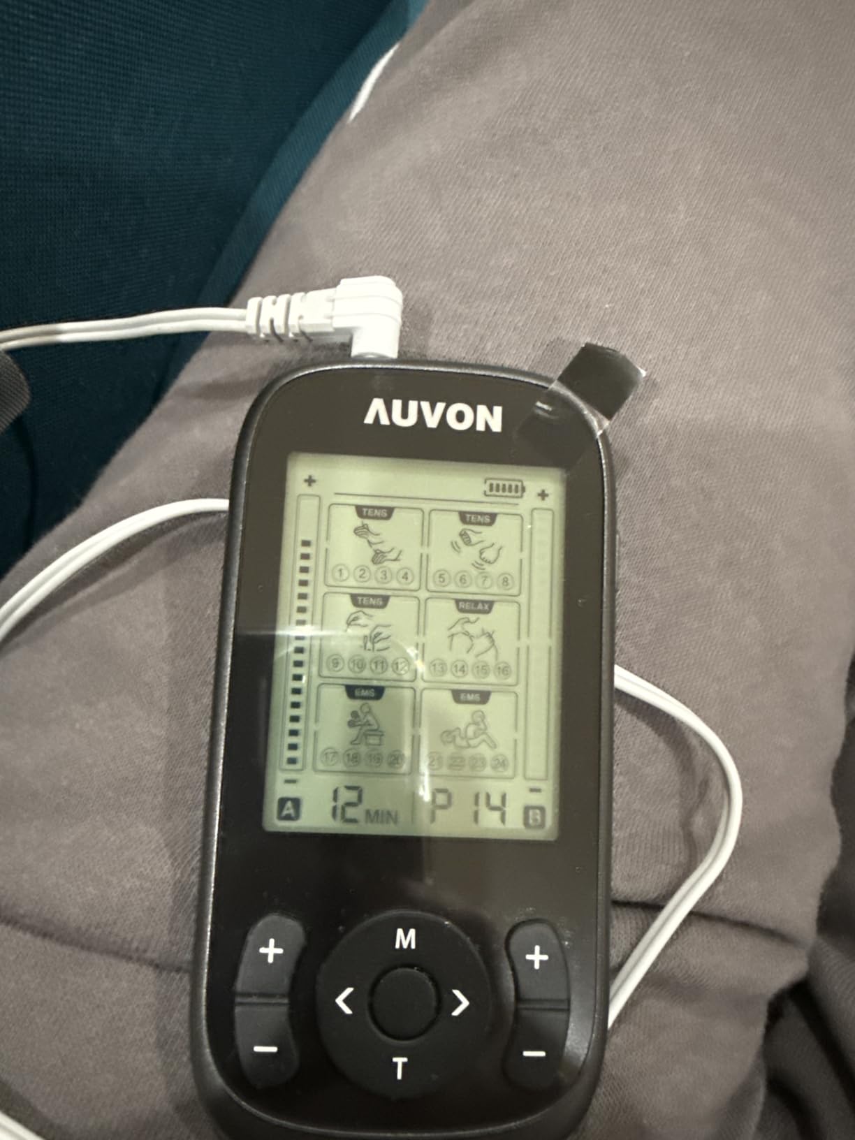 AUVON 3-in-1 TENS Unit Muscle Stimulator with 40 Intensities for Pain Relief customer photo 2