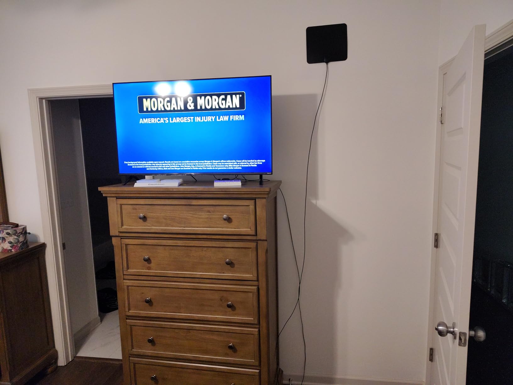 TV Antenna Indoor Long Range | Supports 4K 1080p Smart TV Signal Reception with 16ft HDTV Coax Cable customer photo 1