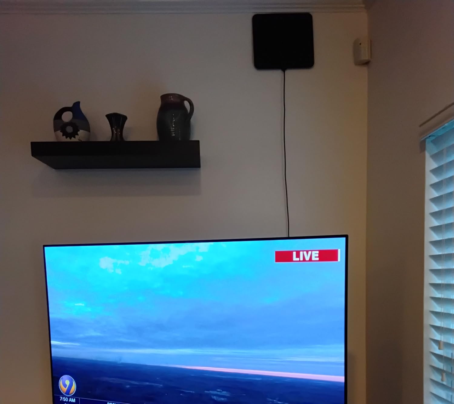 TV Antenna Indoor Long Range | Supports 4K 1080p Smart TV Signal Reception with 16ft HDTV Coax Cable customer photo 2