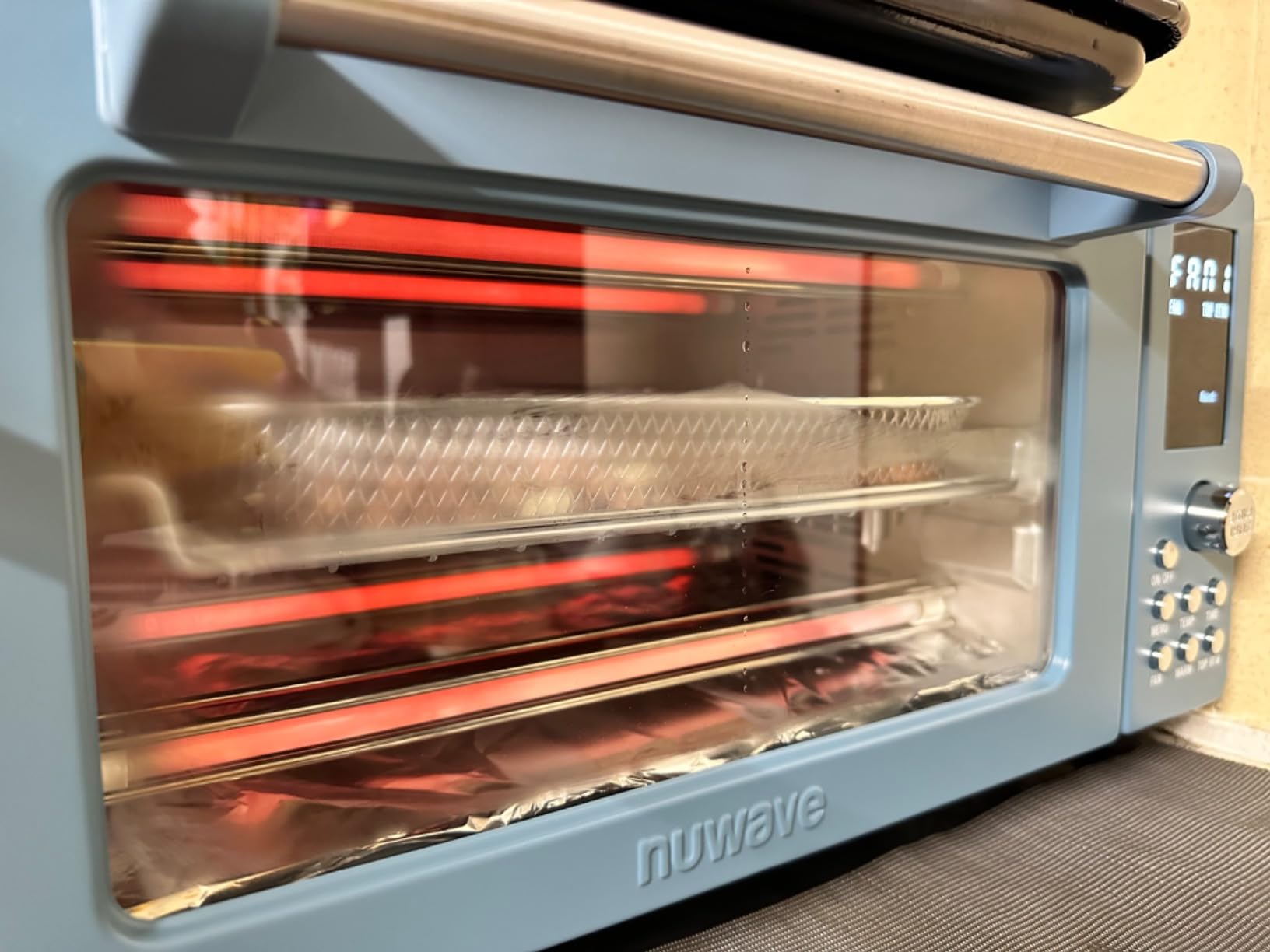 Nuwave Bravo Pro Smart 21QT Toaster Oven Air Fryer Combo, Convection Oven Countertop, 10 functions all in 1, with even & quick crisp technology, 50-450°F, 1800W, Stainless Steel customer photo 1