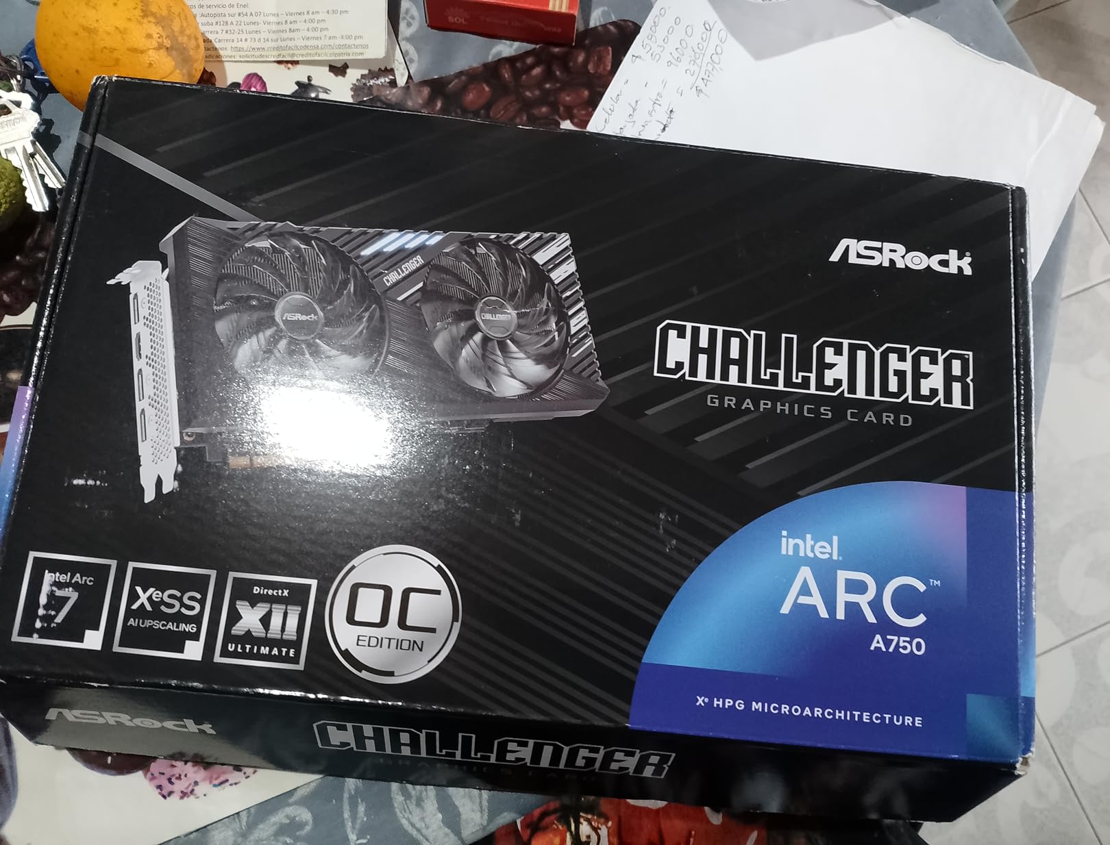 ASRock Intel Arc A750 Challenger SE 8GB OC 16 Gbps 256 bit GDDR6 7680 x 4320 Dual Fan 0dB Silent Cooling Video Graphics Card 650W customer photo 1