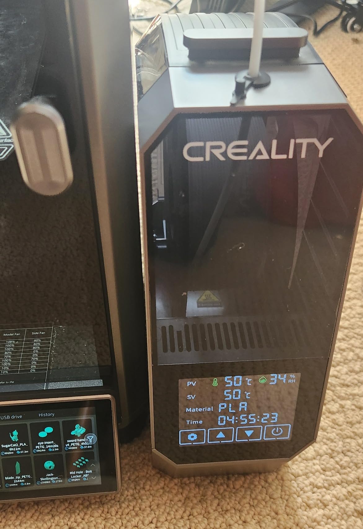 Creality K1C 3D Printer, 600mm/s Fast Speed Auto Leveling 3D Printers with AI Camera for 300°C Printing, Switchable Silent Mode Reliable Carbon Fiber 3D Printing 220 * 220 * 250mm customer photo 2