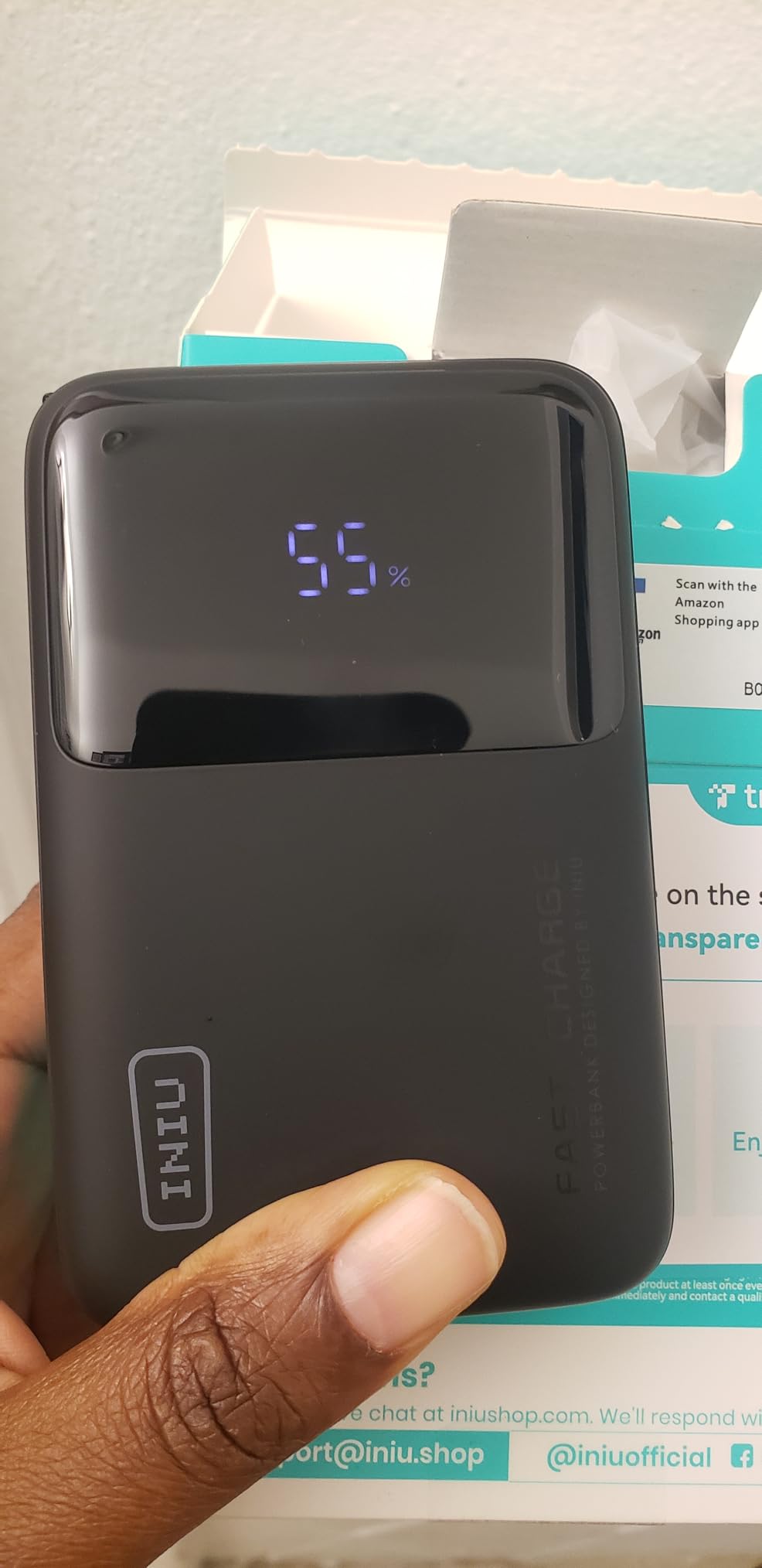20000mAh Laptop Power Bank, Ultra Compact 65W PD Dual Fast Charging Portable Charger, Flight-Safe Battery Pack with USB C Cable for Travel MacBook iPad Tablet Switch iPhone 17 16 Pro Samsung S25 customer photo 1