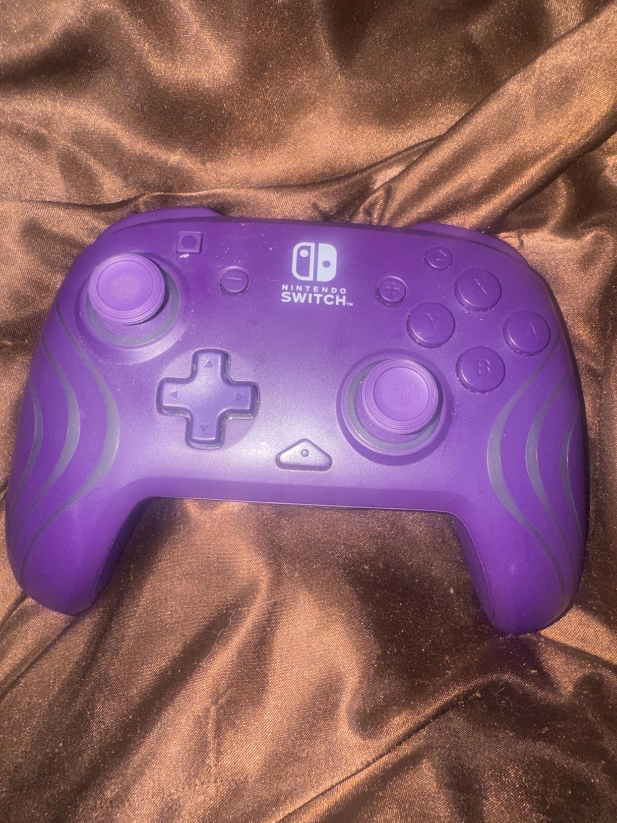 PDP Gaming Afterglow Wave Wireless Nintendo Switch Pro Controller - Officially Licensed, Nintendo Switch 2, Switch Lite/OLED, RGB LED Customization, App Controls, Rechargeable Battery Power - Black customer photo 1