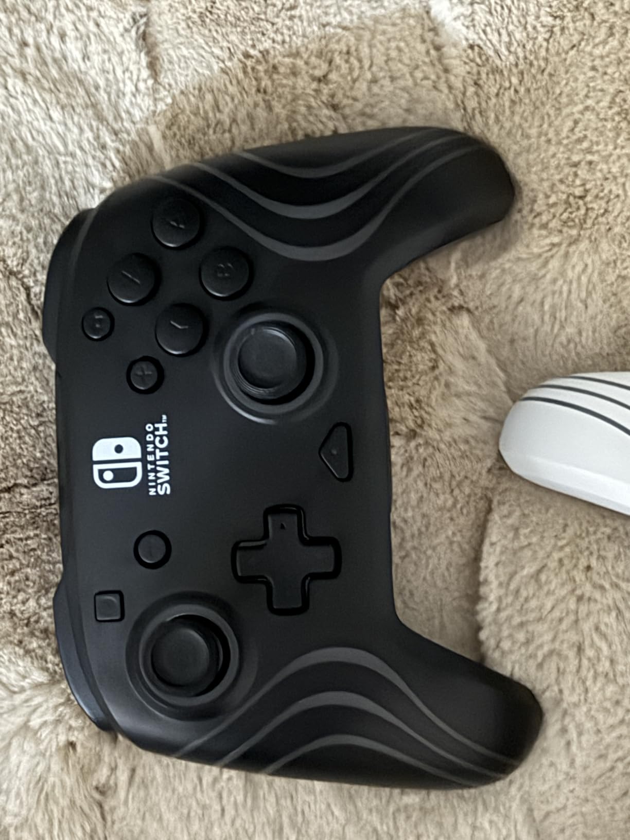 PDP Gaming Afterglow Wave Wireless Nintendo Switch Pro Controller - Officially Licensed, Nintendo Switch 2, Switch Lite/OLED, RGB LED Customization, App Controls, Rechargeable Battery Power - Black customer photo 2