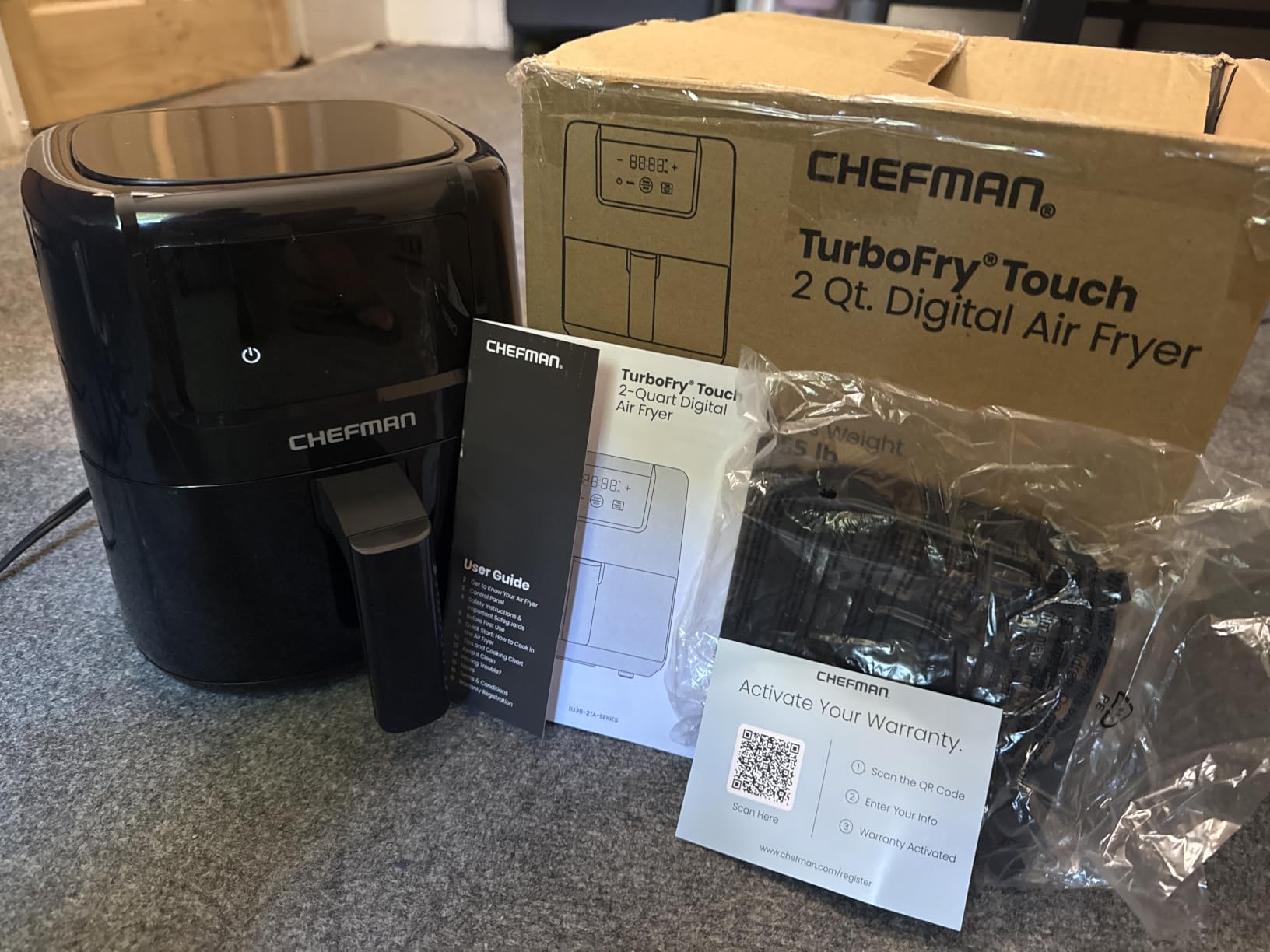CHEFMAN 2 Qt Mini Air Fryer - Digital Space-Saving Compact Air Fryer with Nonstick and Dishwasher Safe Basket customer photo 1
