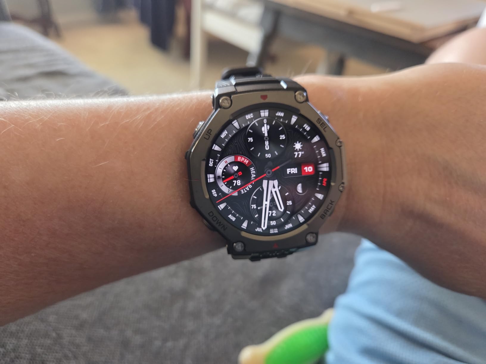 Amazfit T-Rex 3 Rugged/Military Smart Watch 48mm, GPS (with Privacy), Offline Maps, Long Battery Life, 328 Feet Water-Resistant, 170 Fitness/Sport Modes, AI, Voice Control customer photo 2