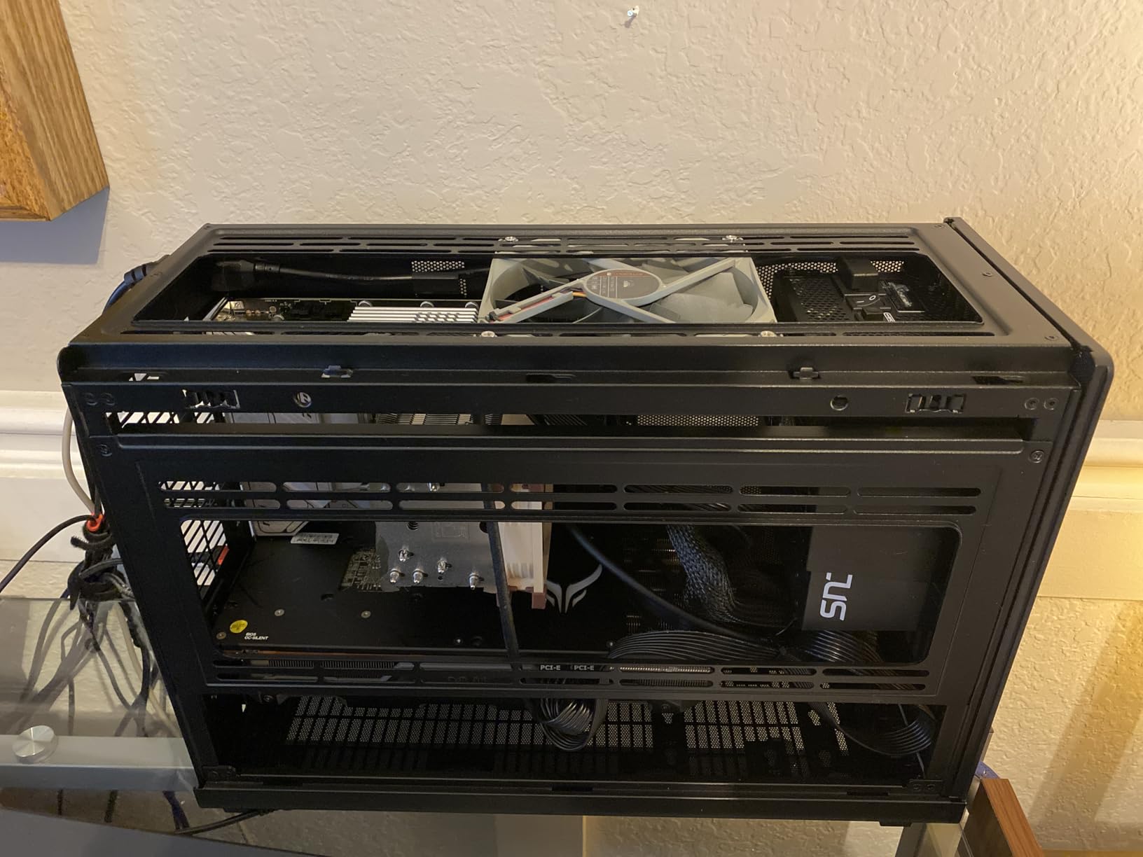 Lian Li A3-mATX-WD-26.3L Micro Form Factor Chassis - No Fans Included - Supports 360mm AIO - Modularity Design - for M-ATX, ITX Motherboard - DAN Cases Collaboration - Wood Front Panel - Black (A3X-WD) customer photo 2