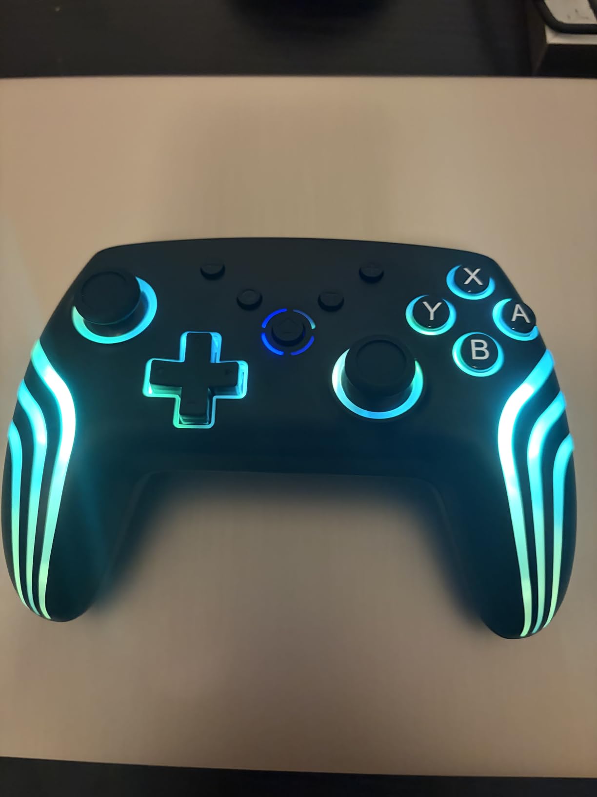 MYSTILUCK Wireless Pro Controller for Switch/Switch 2/Lite/OLED/PC, Gamepad with 7 Color-Changing RGB Lighting/Dual Vibration/6-Axis Gyroscope/Turbo, Ergonomically Designed Precise Joystick customer photo 1