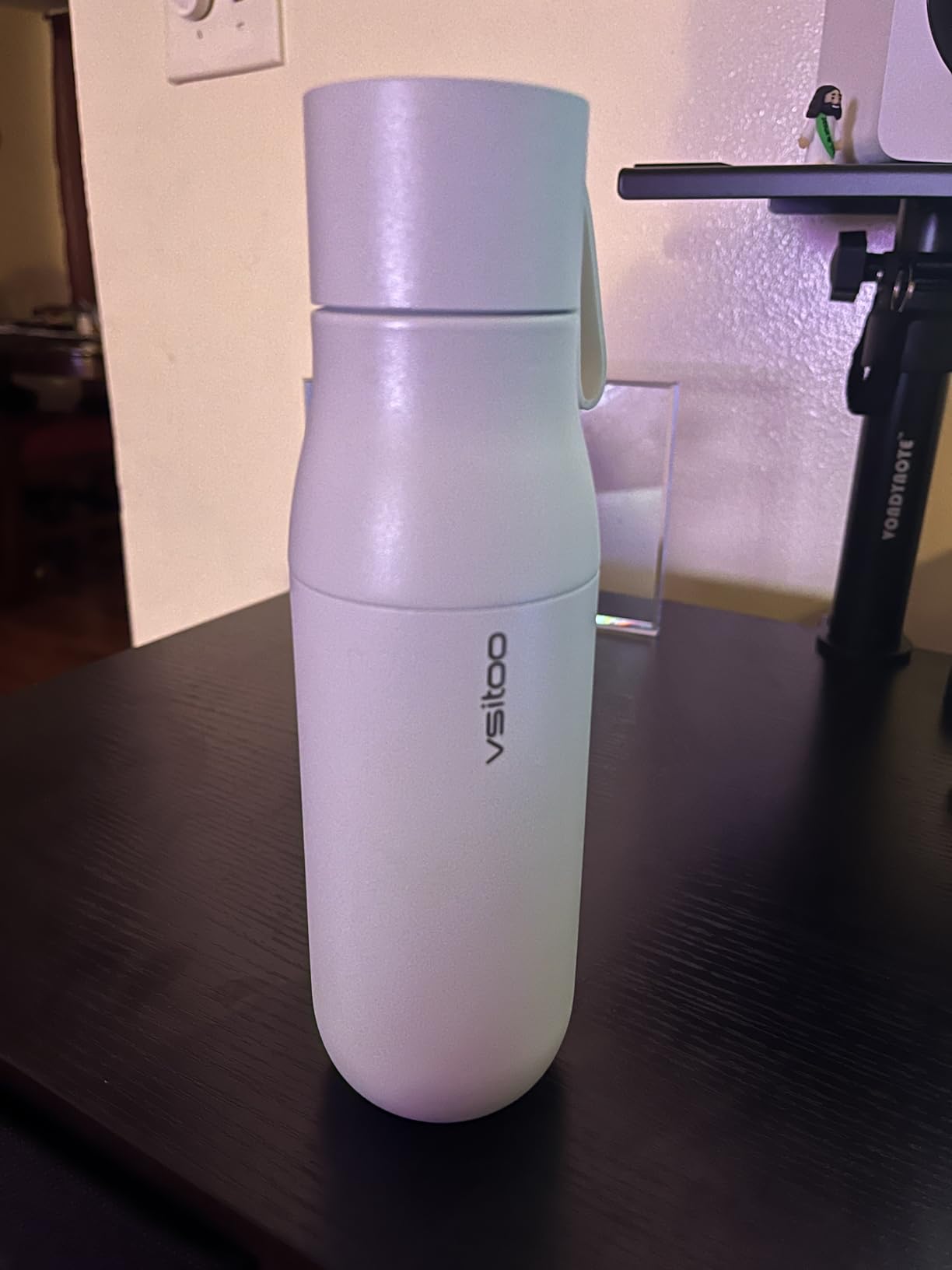 VSITOO 15oz Mini Smart Water Bottle, Self-Cleaning Insulated Bottle, Small Thermoses with AI, App & Touchscreen, Perfect Purse Water Bottle for Travel, Gym & Office customer photo 2