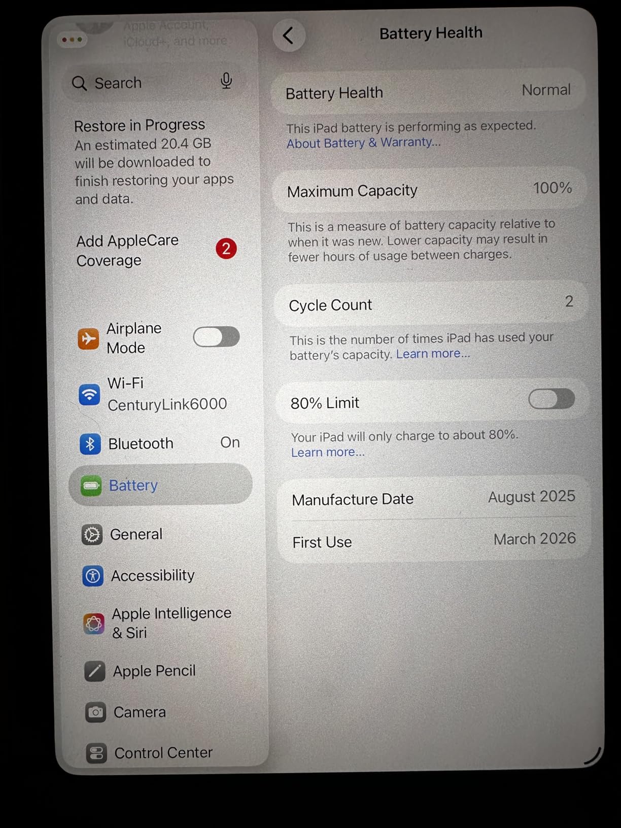 iPad mini (A17 Pro): Apple Intelligence, 8.3-inch Liquid Retina Display, 128GB, Wi-Fi 6E, 12MP Front/12MP Back Camera, Touch ID, All-Day Battery Life - Starlight customer photo 2