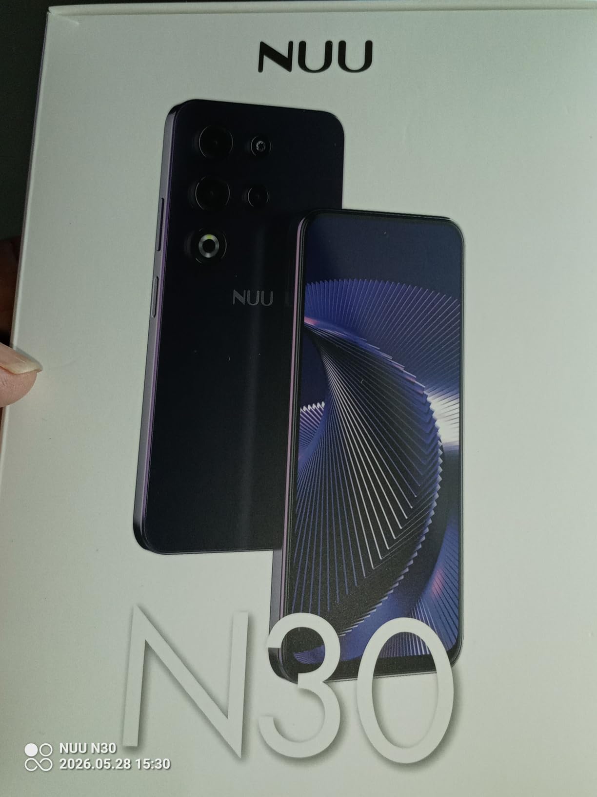 NUU N30 Cell Phone Unlocked for T-Mobile, Mint, Metro, Qlink, Tello 6GB/128GB, Dual SIM 4G, Octa-Core 6.7 90Hz HD+, Purple customer photo 1