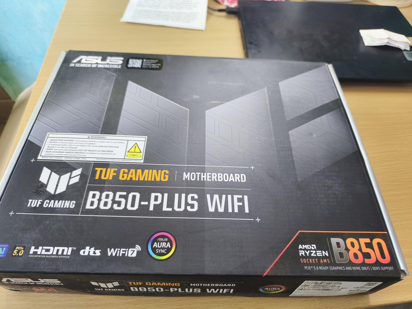 ASUS TUF Gaming B850-PLUS WiFi AMD AM5 B850 ATX Motherboard customer photo 2