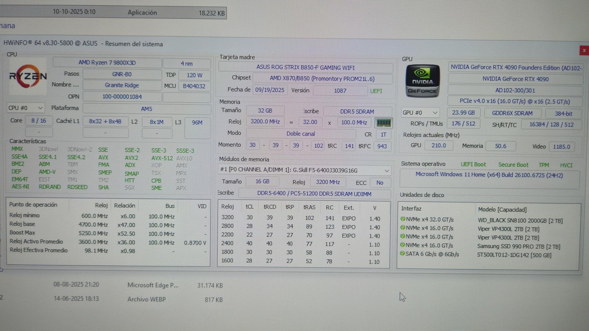 ASUS ROG Strix B850-F Gaming WiFi AMD AM5 B850-F ATX Motherboard customer photo 2