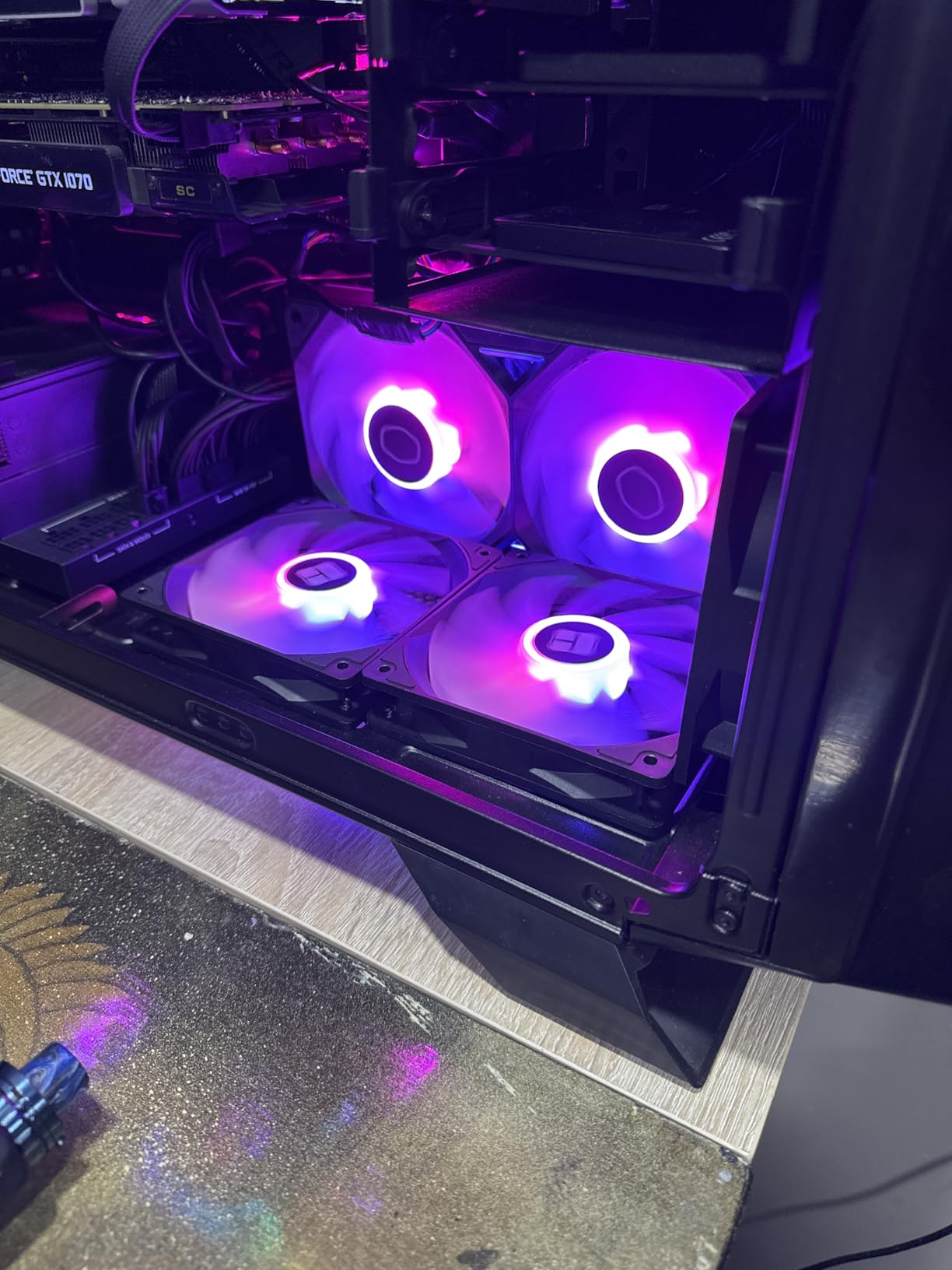 Cooler Master MF120 Lite 120mm PC Case Fan 3-Pack - aRGB Lighting - 1,750 RPM - Air Balance Blades customer photo 1