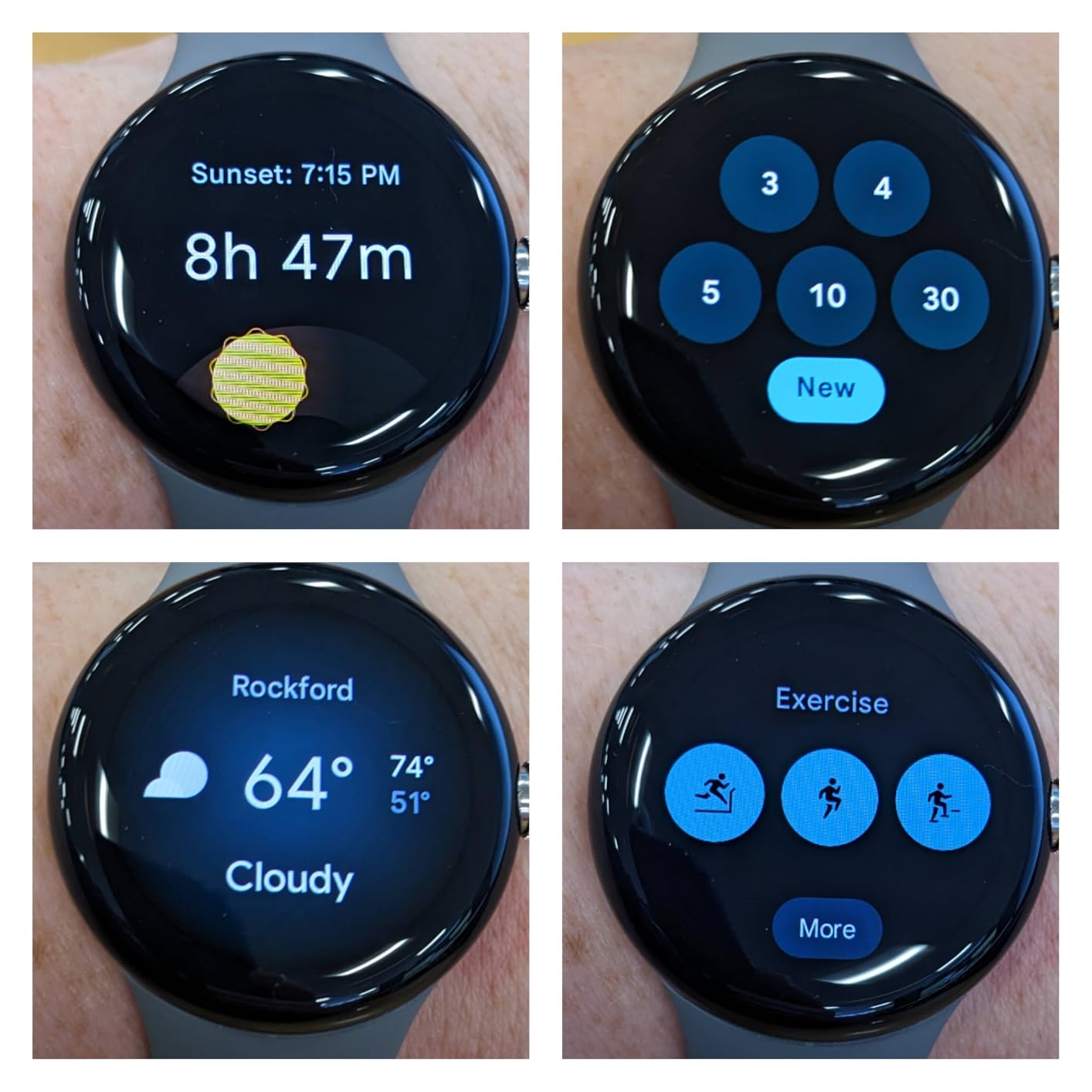 Google Pixel Watch, 41mm Polished Silver Case w/Charcoal Active Band, Android Smartwatch, Fitbit Activity, Fitness, Sleep, Heart Rate Tracking, LTE Support customer photo 1