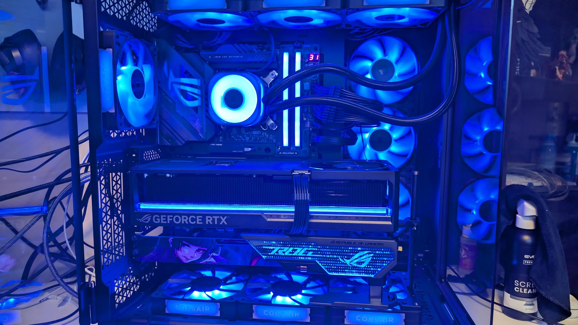 ASUS ROG Astral NVIDIA GeForce RTX 5080 16GB GDDR7 OC Edition Gaming Graphics Card (PCIe 5.0, HDMI/DP 2.1, 3.8-Slot, 4-Fan Design, Axial-tech Fans, Patented Vapor Chamber), 3 Year Warranty customer photo 1