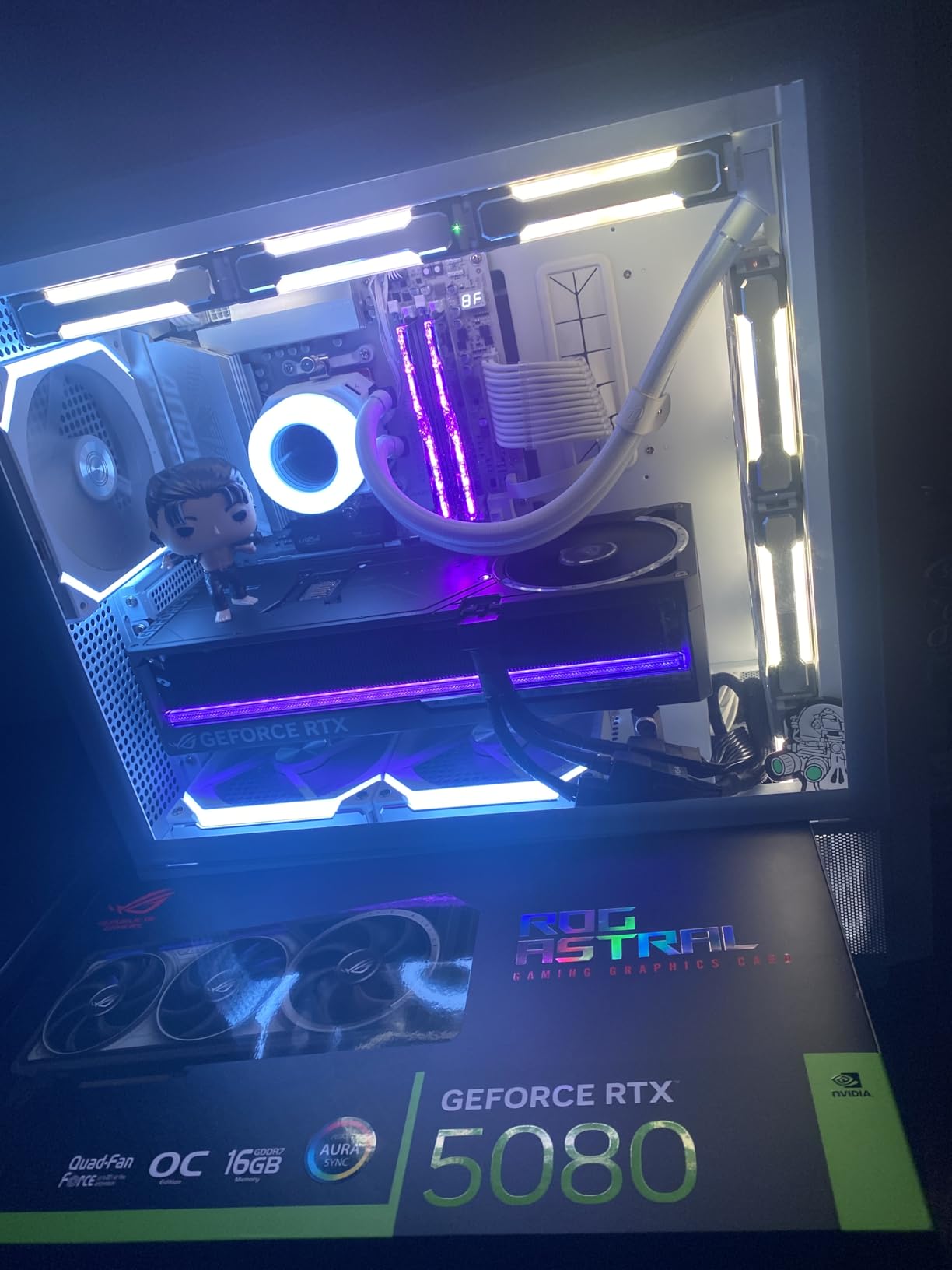 ASUS ROG Astral NVIDIA GeForce RTX 5080 16GB GDDR7 OC Edition Gaming Graphics Card (PCIe 5.0, HDMI/DP 2.1, 3.8-Slot, 4-Fan Design, Axial-tech Fans, Patented Vapor Chamber), 3 Year Warranty customer photo 2