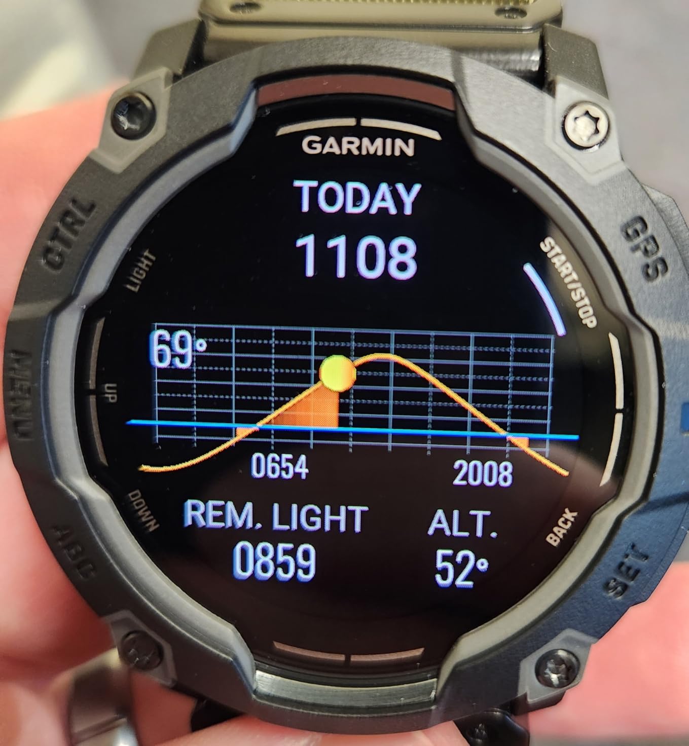 Garmin Instinct 3 45mm, AMOLED Display, Rugged Outdoor GPS Smartwatch, Metal-Reinforced Bezel, Built-in Flashlight, Up to 18 Days of Battery Life, Black customer photo 2