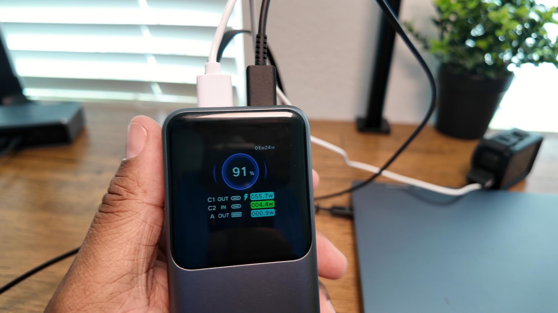 Nexode Power Bank 20000mAh 165W with Built-in USB C Cable Laptop Travel Portable Charger, 100W Input, Fast Charging for MacBook Pro/Air/iPhone 17/16/iPad Pro/Galaxy S26 Ultra/Dell/HP and More customer photo 2