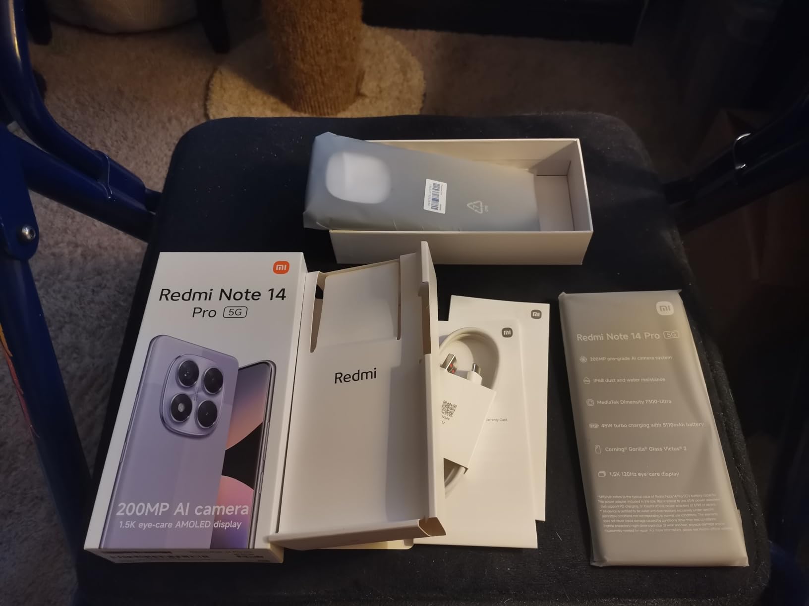 Xiaomi Redmi Note 14 Pro 5G + 4G LTE (for Tmobile Mint Tello & Global) (256GB + 8GB) NFC 6.67