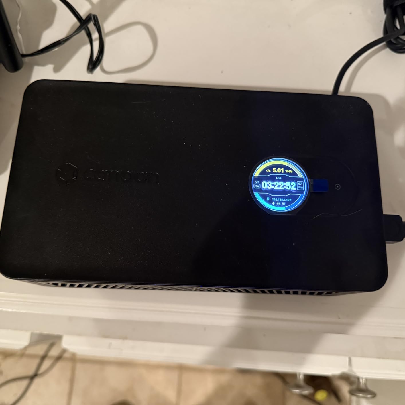 Canaan Avalon Nano 3S BTC Miner - 6 TH/s 140W Bitcoin ASIC Miner - Quiet with Canaan Original Power Supply - Supports Solo Mining & Stake Pool for Office and Home Use(Black) customer photo 1