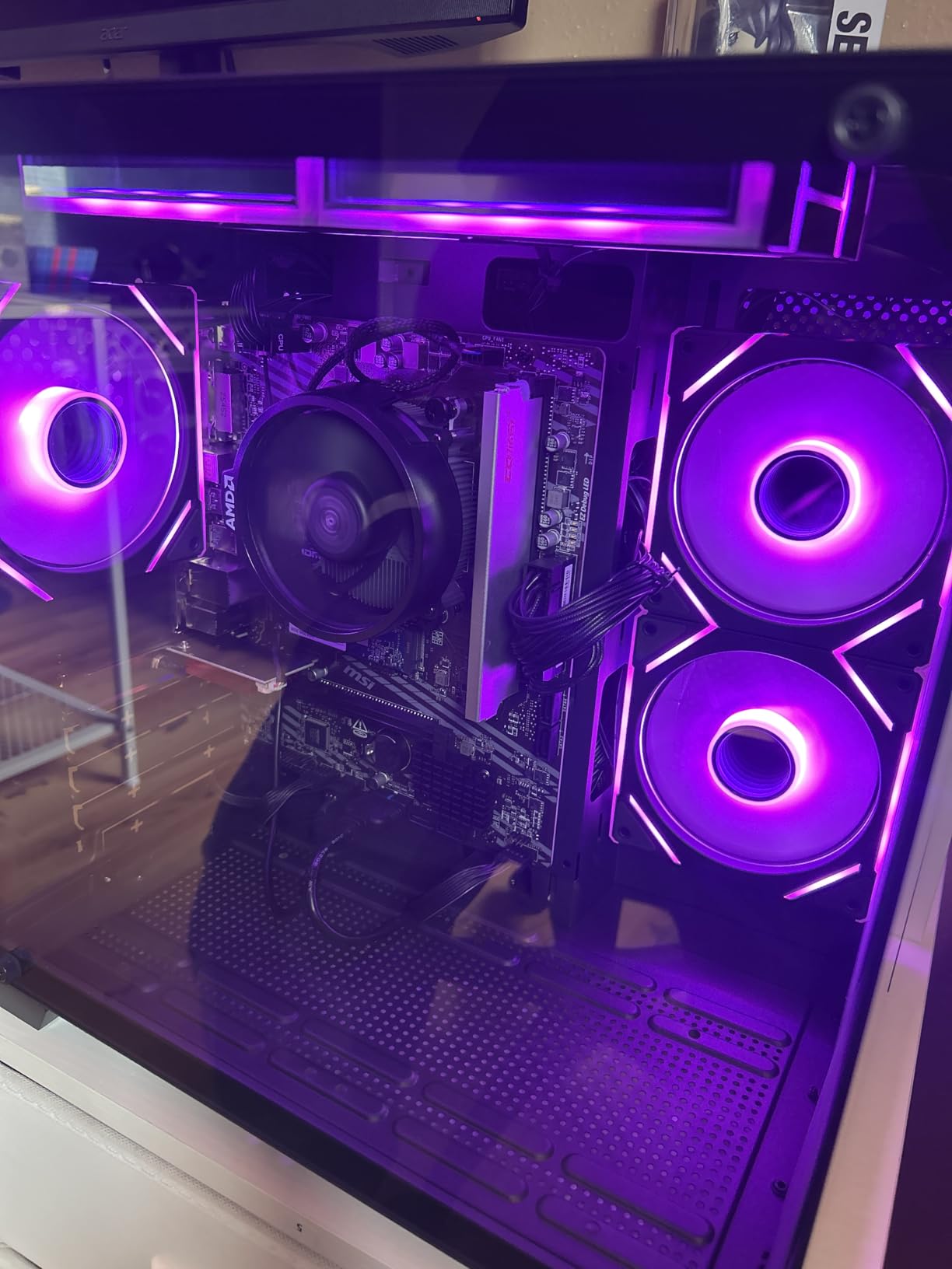 YAWYORE Gaming PC Desktop Computer AMD R5 5600GT 16GB 1TB NVMe Towers WiFi, 16GB DDR4 3200MHz, 1TB M.2 NVMe PCIe, 550W 80PLUS PSU, WiFi BT customer photo 1